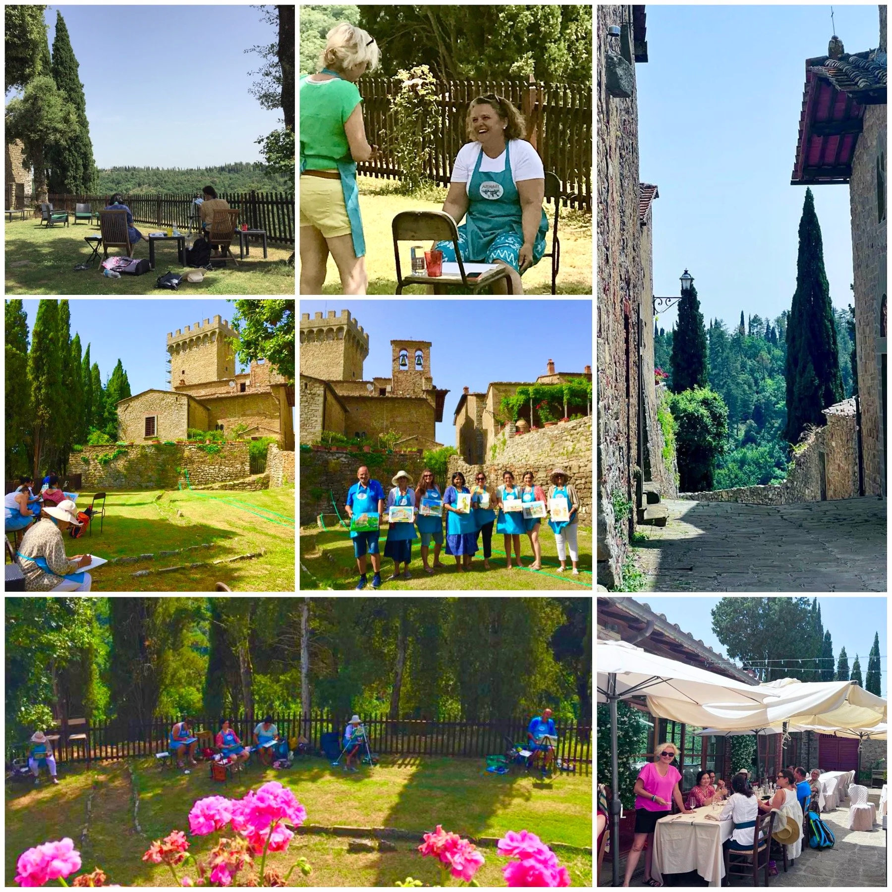 Tuscany painting holiday Italy art retreat Azenart