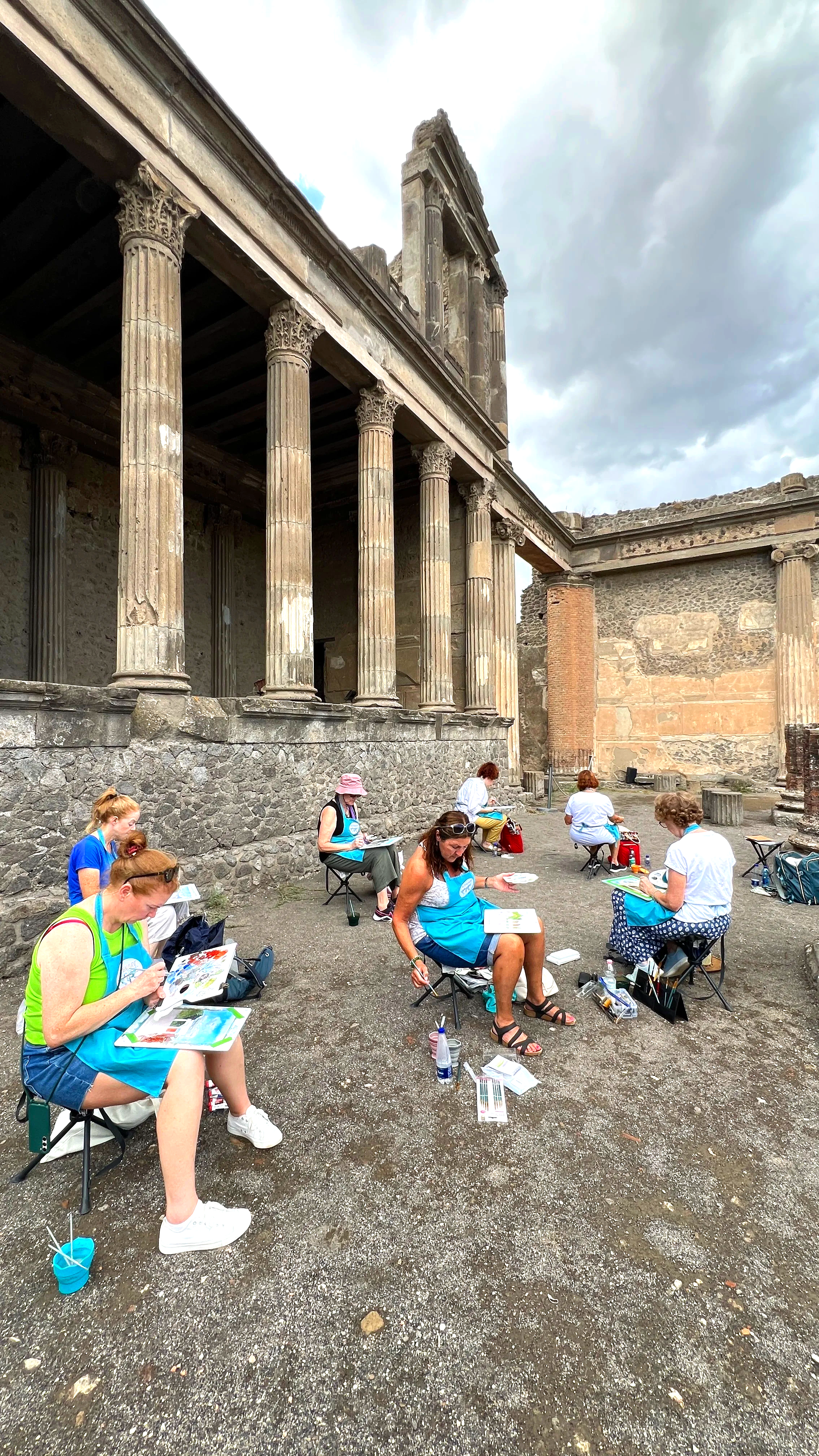 Art holiday Italy Pompeii Capri Sorrento Painting holiday Azenart