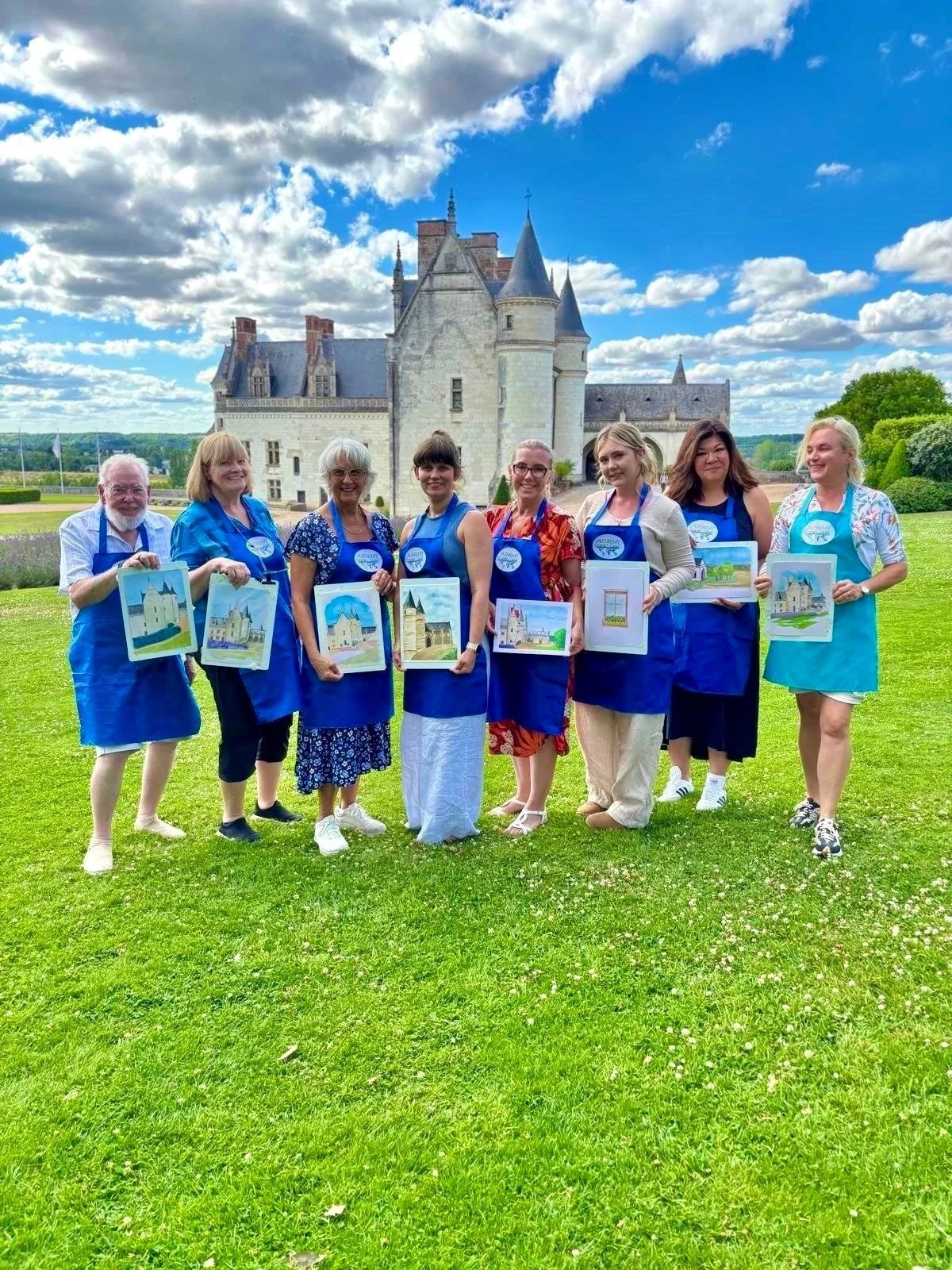 ART RETREAT PAINTING HOLIDAY FRANCE Loire Valley ART HOLIDAY WINE TASTING AZENART PAINTING AND WINE TASTING