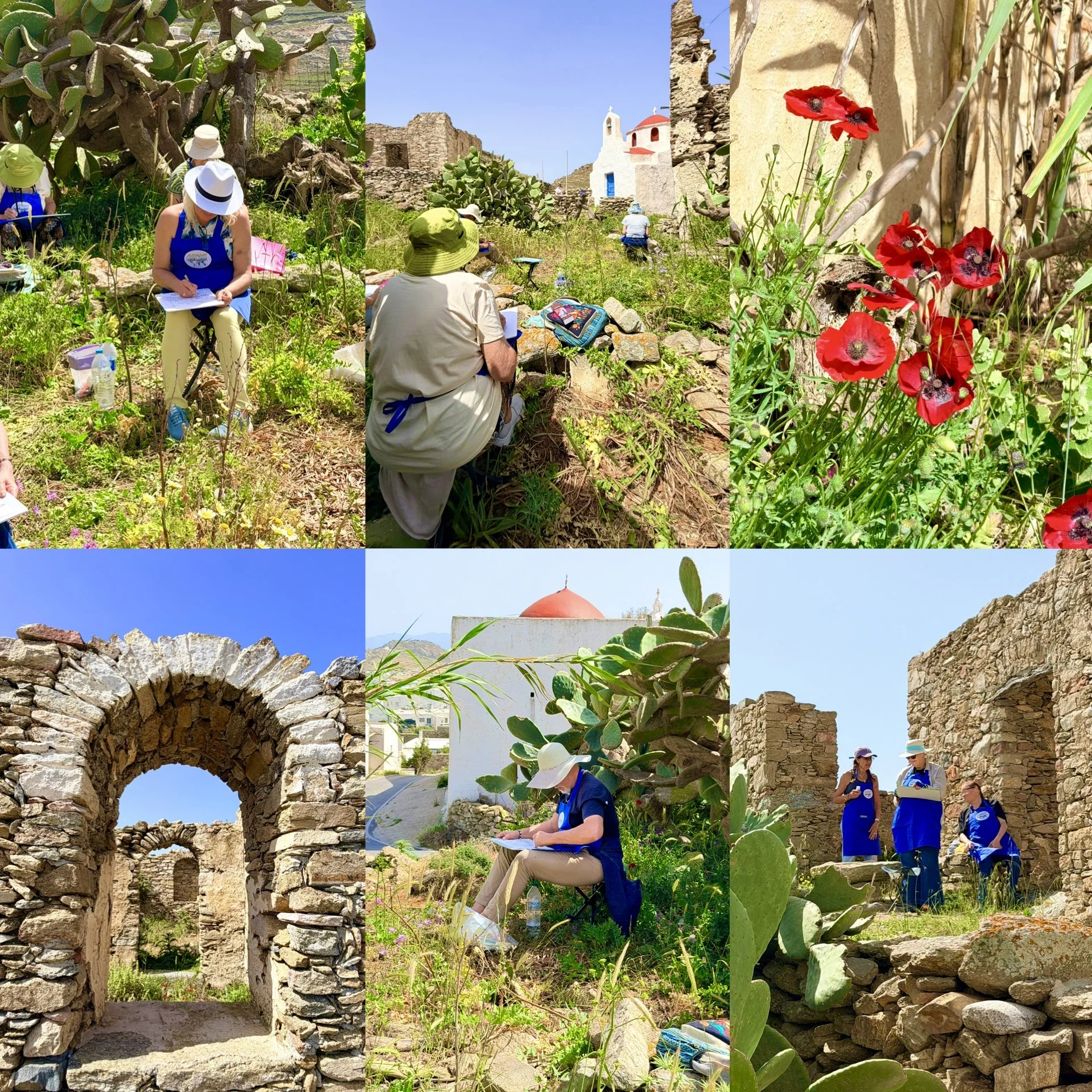Art retreat Greece Mykonos Azenart Painting Holidays Greece