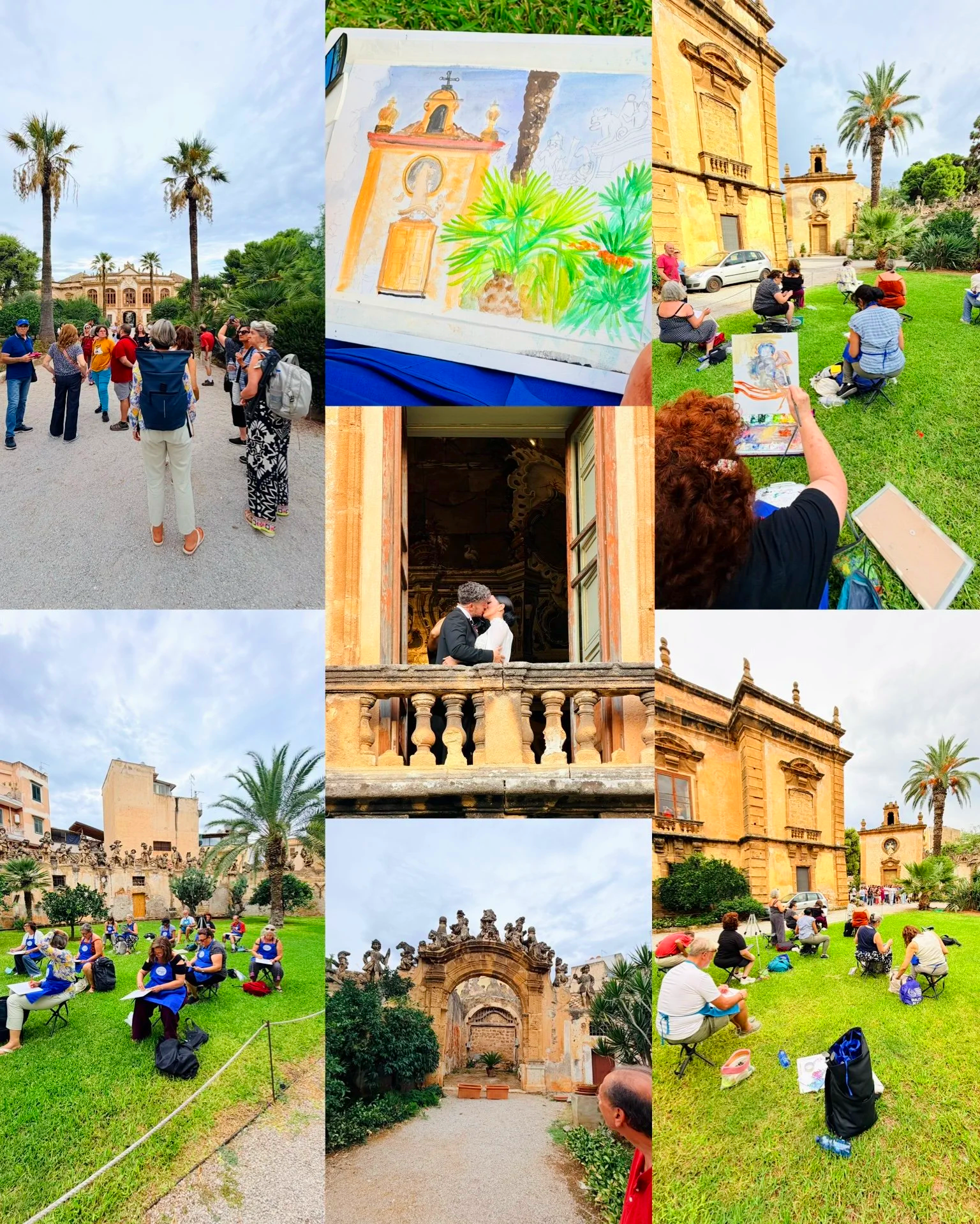 Art retreat Sicily art holiday Azenart painting holidays