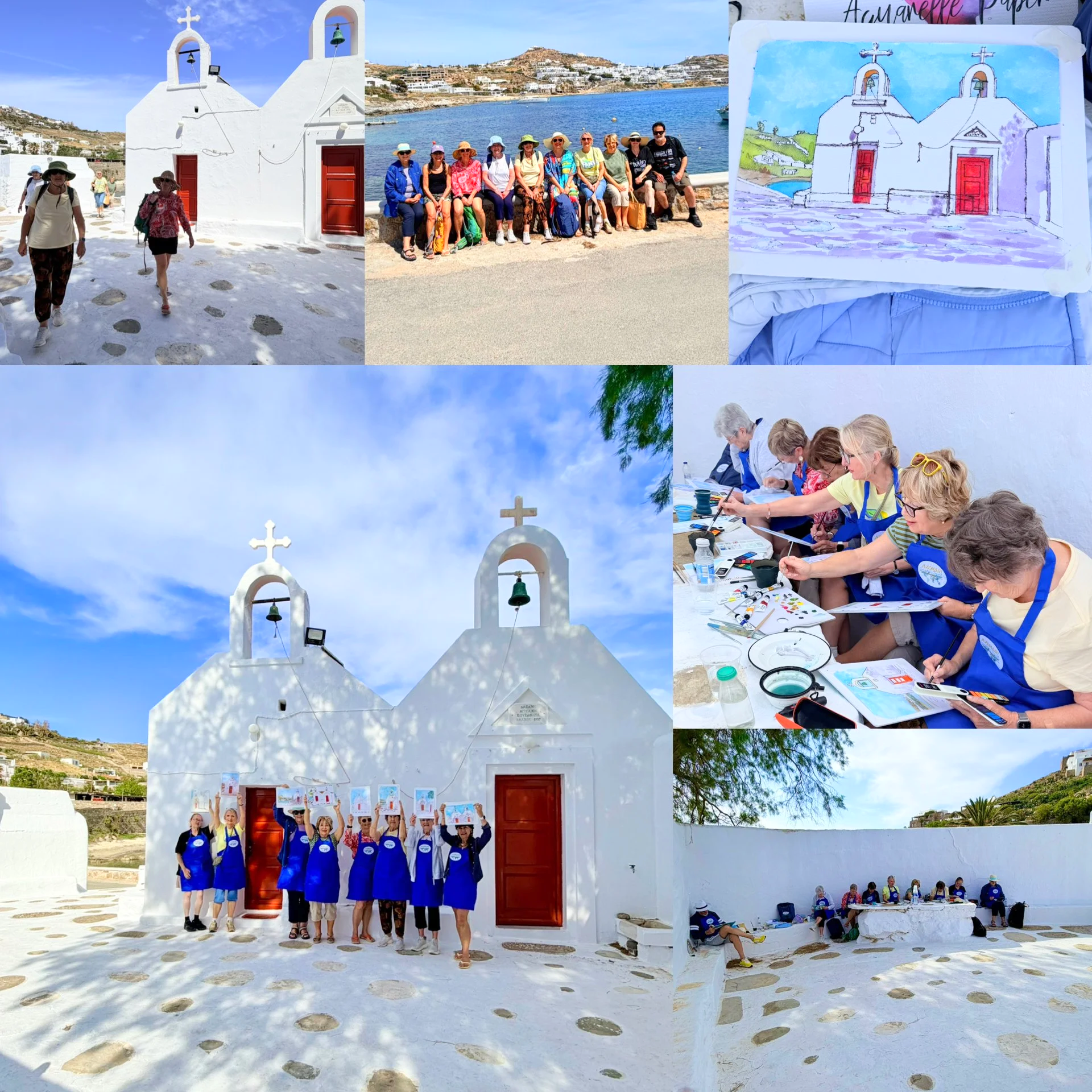 Art retreat Greece Mykonos Azenart Painting Holidays Greece