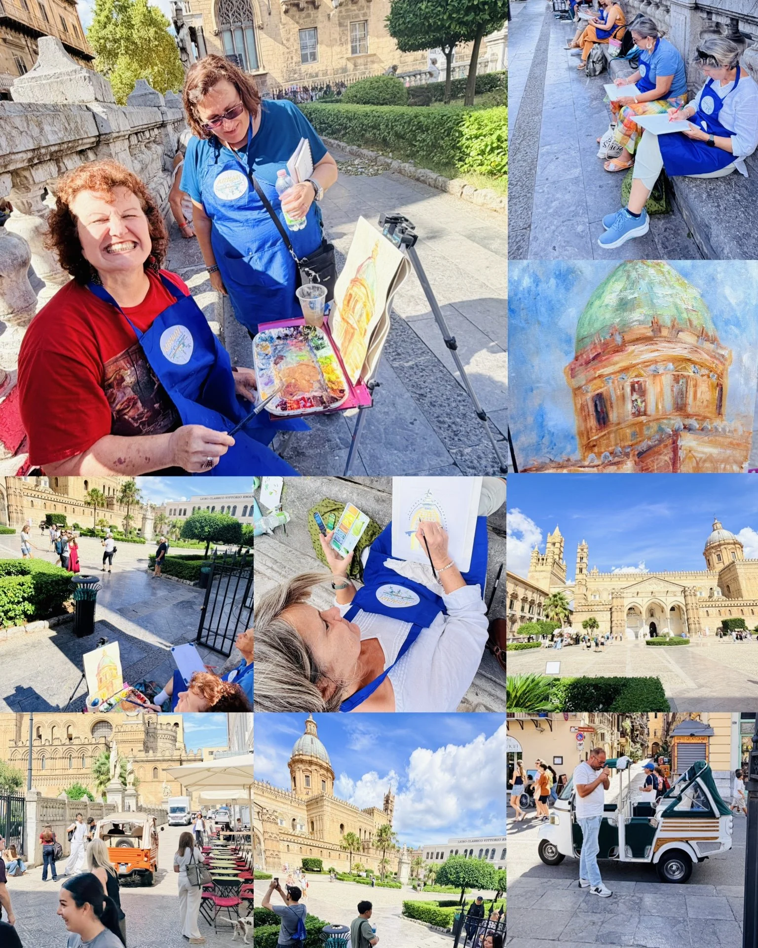 Art retreat Sicily art holiday Azenart painting holidays