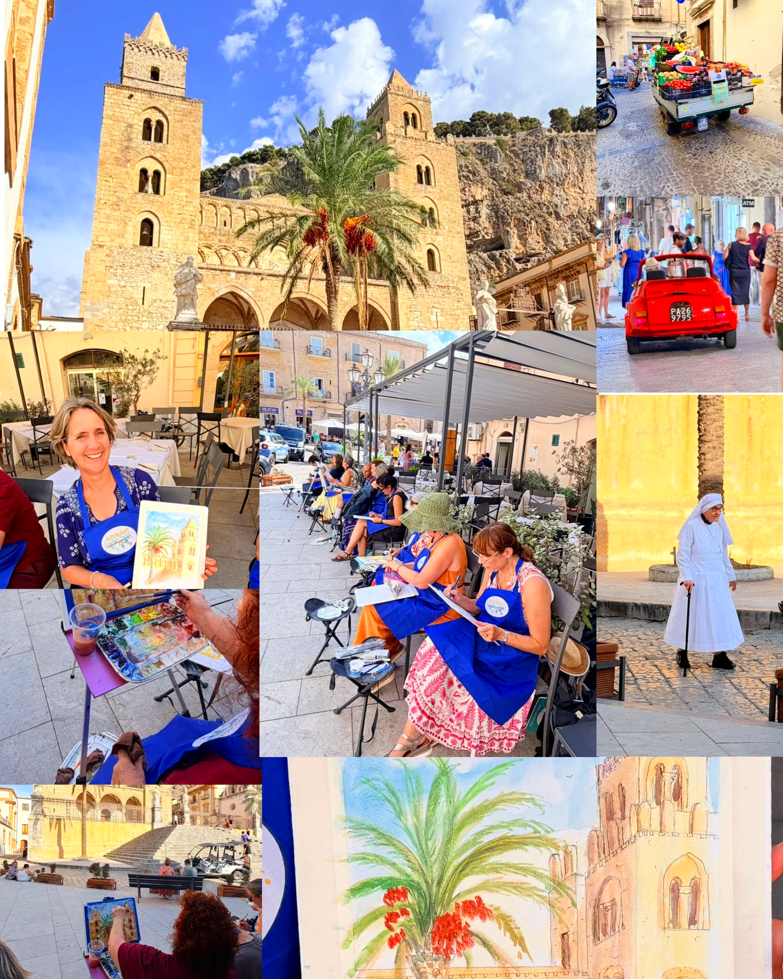 Art retreat Sicily art holiday Azenart painting holidays