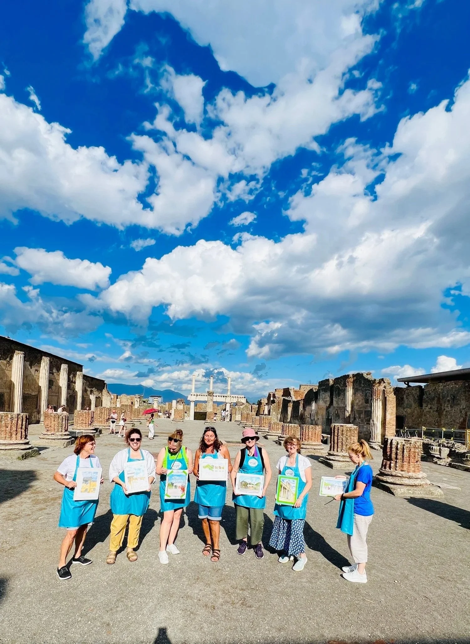 POMPEII ART RETREAT ITALY ART HOLIDAY AZENART PAINTING HOLIDAYS FOR SINGLES POMPEII