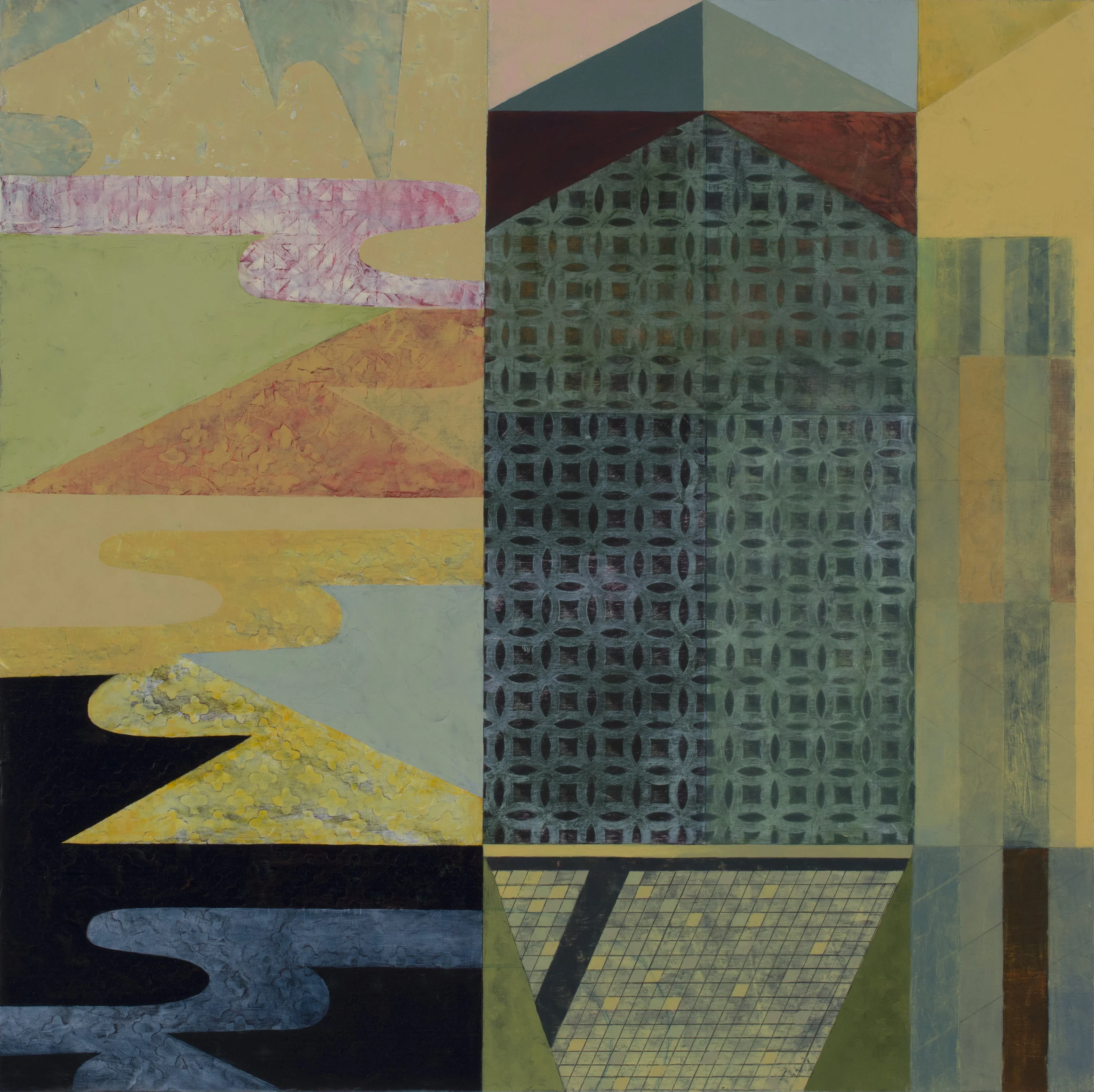 Watercourse 1, 18" x 18", 2017