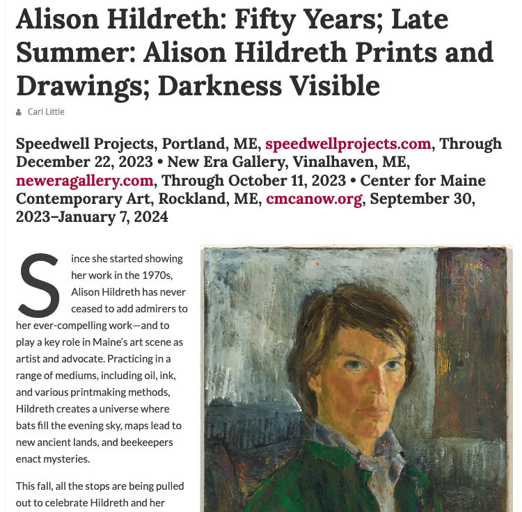Art New England Feature - Alison Hildreth