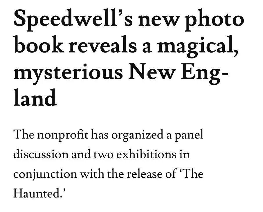 Thank you @mgray10 of @portlandpressherald for the great review of The Haunted&mdash;Contemporary Photography Conjured in New England. Photograph by @_kategreene_ 

Shipping NOW. Order at link in bio. Limited copies available.