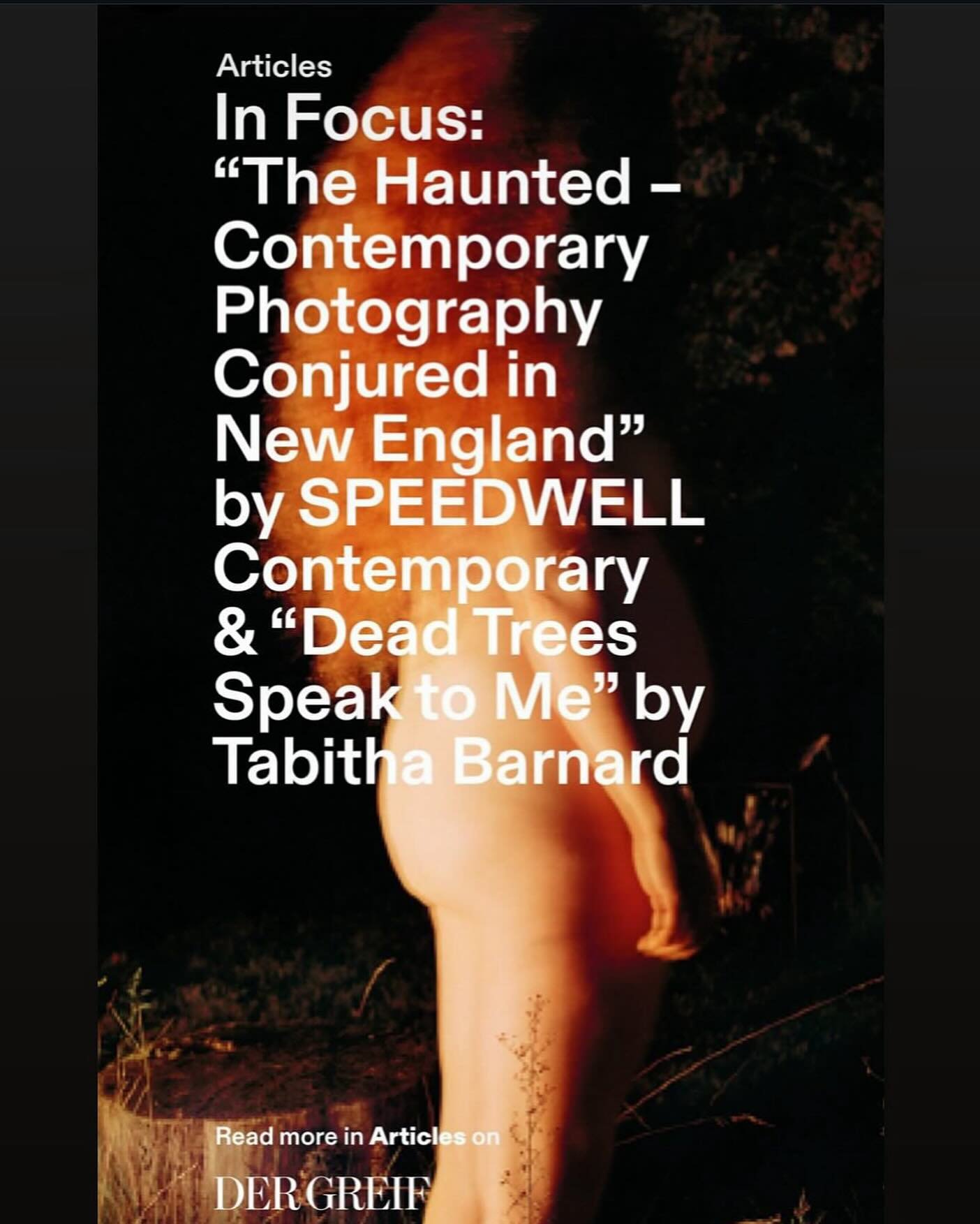 Sincere thanks to @fransangle and @der_greif for the wonderful review of The Haunted&mdash;Contemporary Photography Conjured in New England. We are very grateful! 

Books are selling fast‼️ Please order through the link in our bio or at our website i