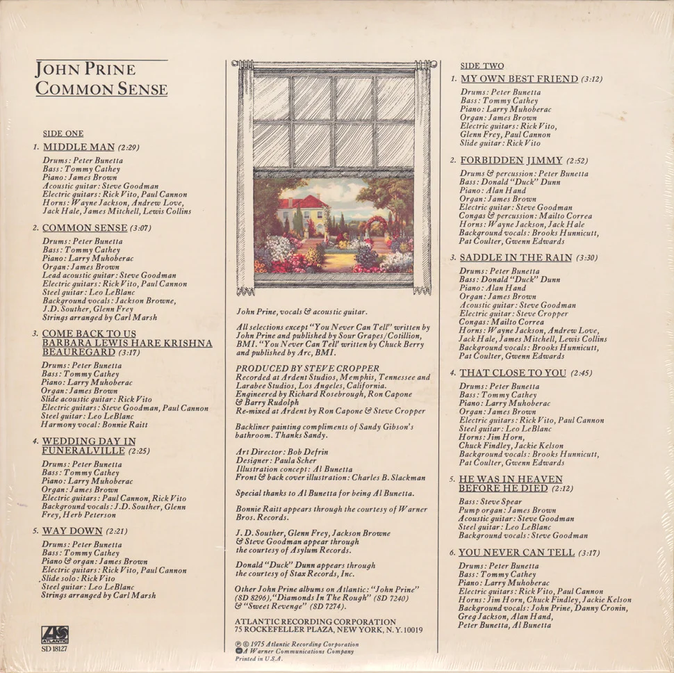 Illustration for album art (back cover), designed by Paula Scher