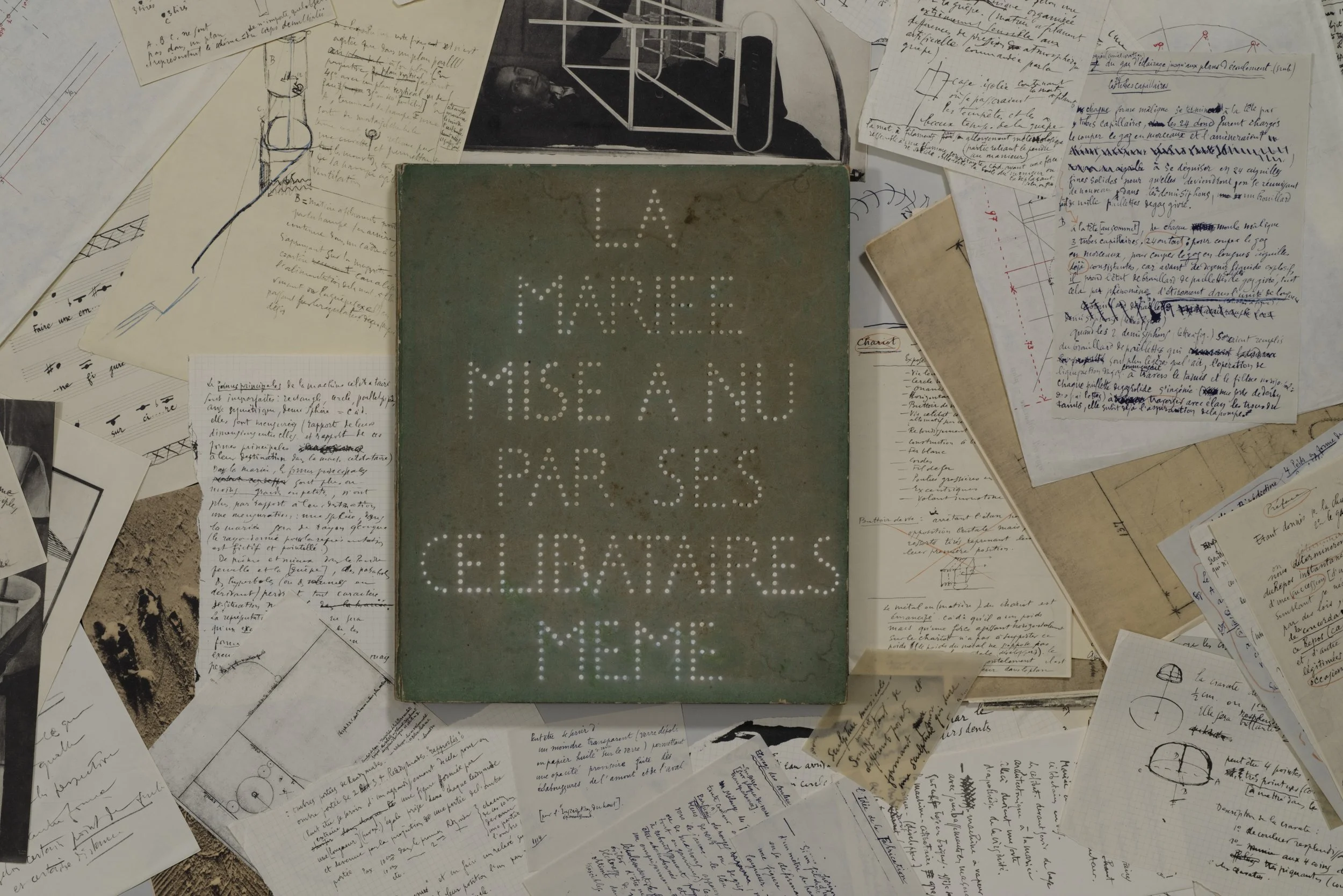 Marcel Duchamp, French, 1887–1968 The Bride Stripped Bare by Her Bachelors, Even (The Green Box) September 1934 Felt-covered cardboard box containting ninety-dour collotype 162/300 Overall: 13 1/16 x 11 x 1 in. (33.2 x 27.9 x 2.5 cm) Hood Museum of Art, Dartmouth College: Purchased through the Florence and Lansing Porter Moore 1937 Fund 2013.49 © Association Marcel Duchamp / ADAGP, Paris / Artists Rights Society (ARS), New York 2017