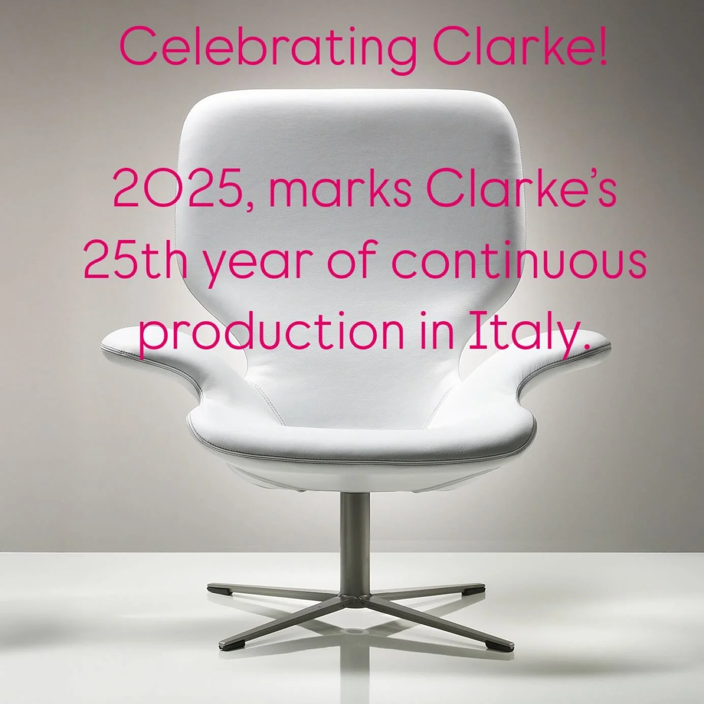 It began at a January meeting with Pierluigi Frighetto in Koln. Three months later, he debuted Clarke at the Milan Furniture Fair&mdash;along with the stunning Oasi chair by the equally stunning @rosslovegroveofficial. The curves were flowing that ye
