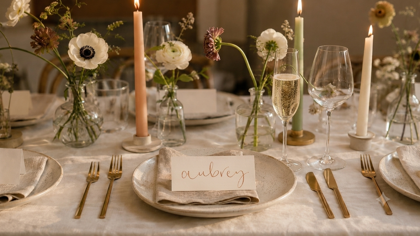 Classic place name card