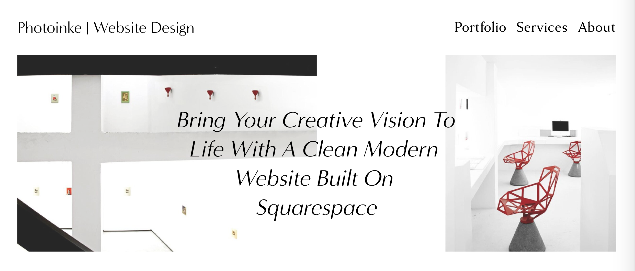 Photoinke Website Design