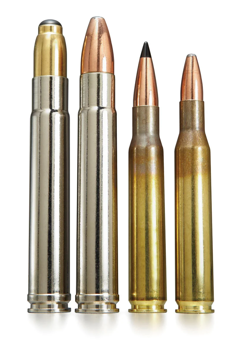 Swift High Grade ammo is of course designed around Swift Bullets. In the Dangerous Game line, left, both Breakaway Solids and A-Frames are offered. In the Medium/Big Game line both Sciroccos and A-Frames are offered in most cartridges.