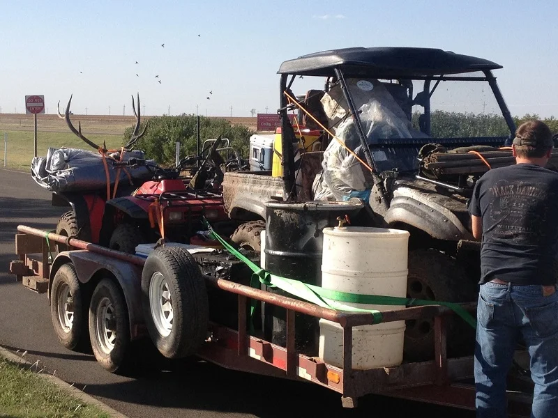 Make sure your truck and trailer are ready for the haul. Heavy loads can take their toll on a trailer on a long trip