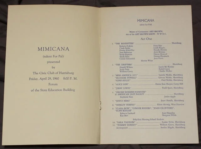 04 29 1960 Mimicana Program