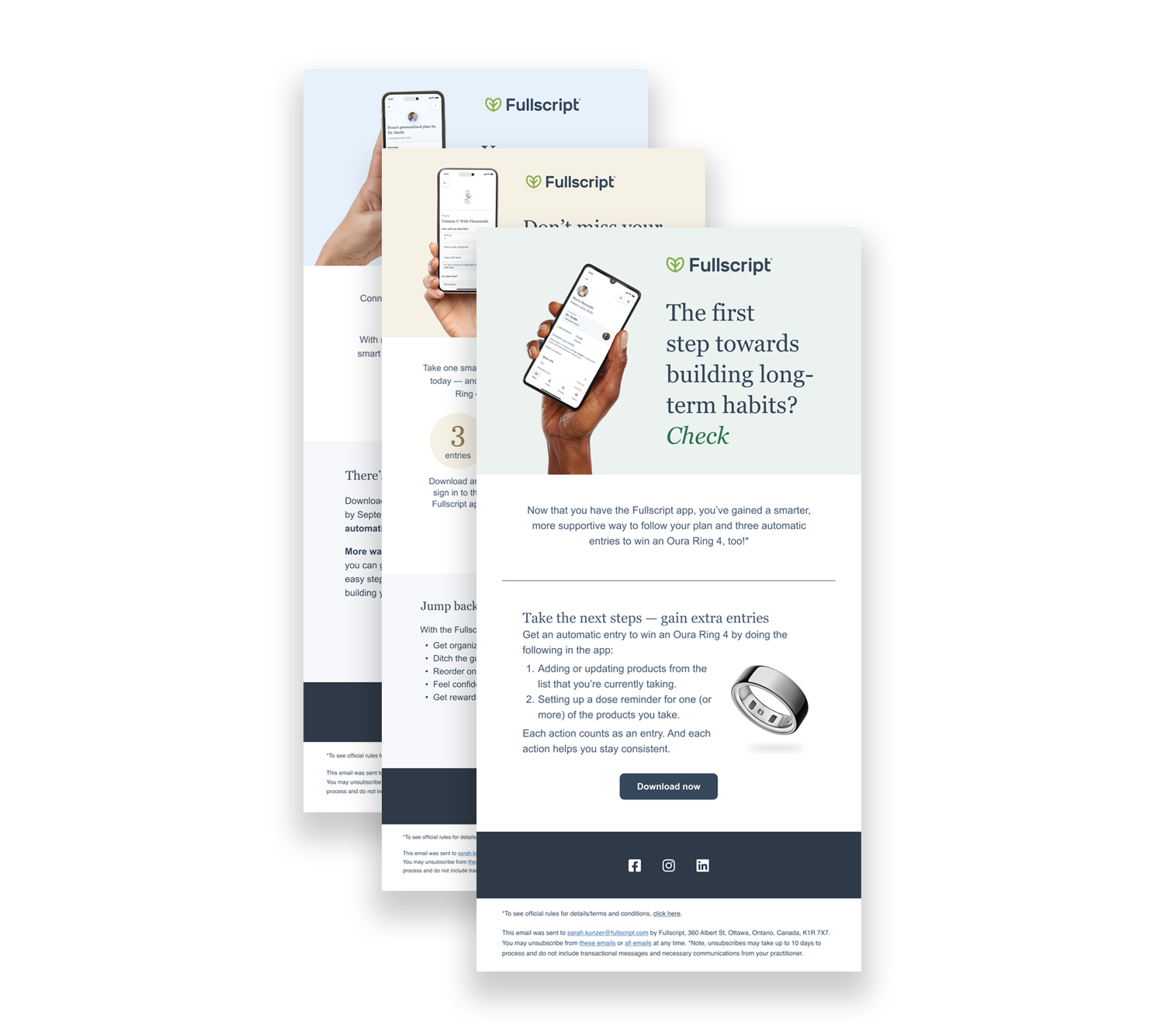 Fullscript App Email Campaign