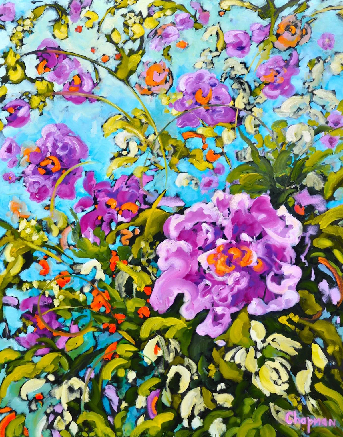 "Cotton Candy" (60" x 48") Oil on Canvas Wrap $5200 (Contact the Avens Gallery, Canmore, AB) Available