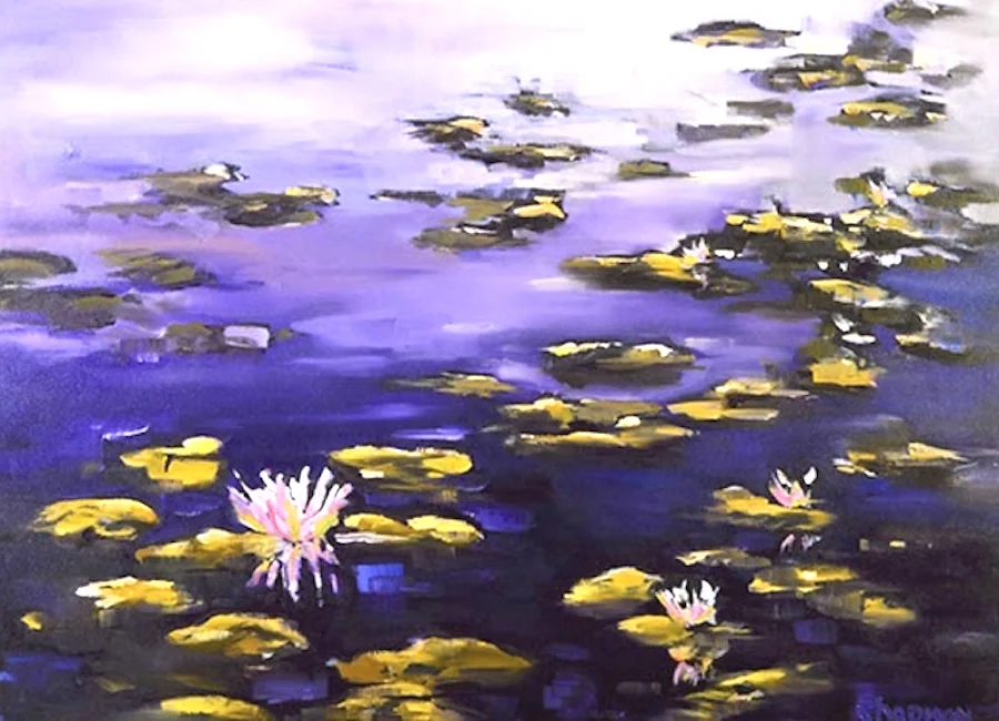 "Lavender & Lilies" (30" x 40") Oil on Canvas $3100 (Contact the Artist) Available