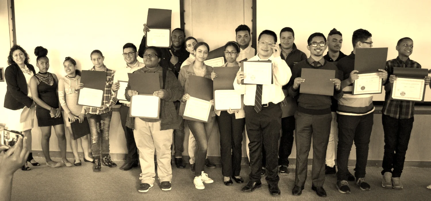 Our 2018 Graduates with Alex, our Executive Director. Congratulations, we're so excited to see what your future has in store!