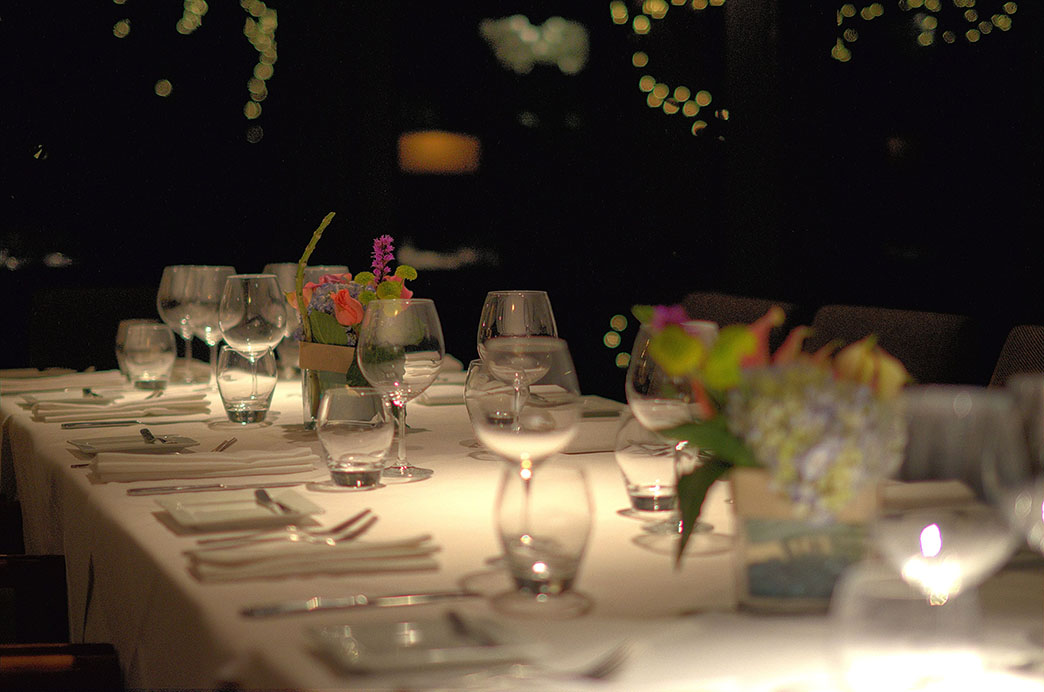 Private Dining Table Setting