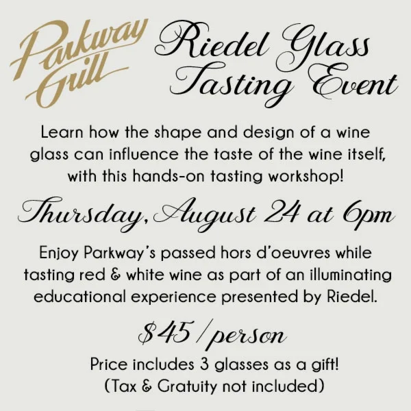Riedel Glass Wine Tasting Event