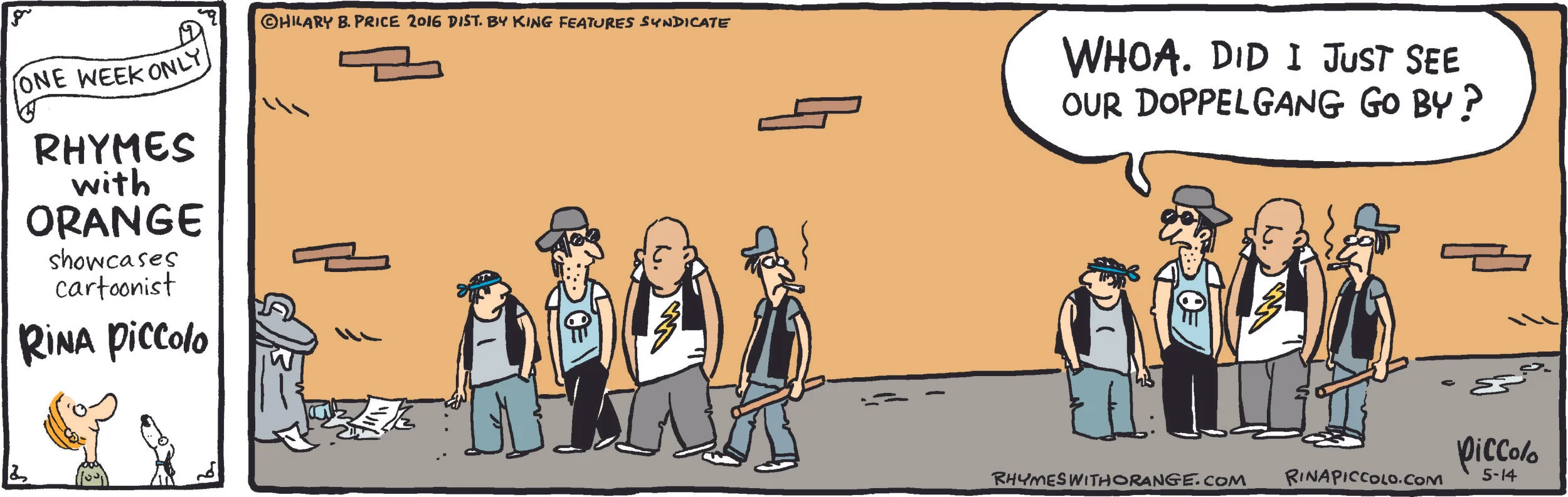 A Cartoon from one of my Guest Spot weeks on Rhymes With Orange.