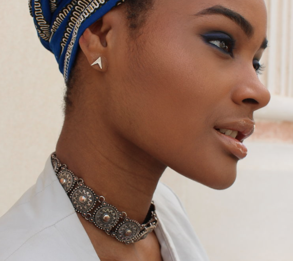 Sharjah Style: Blue Maxi+ Turban 