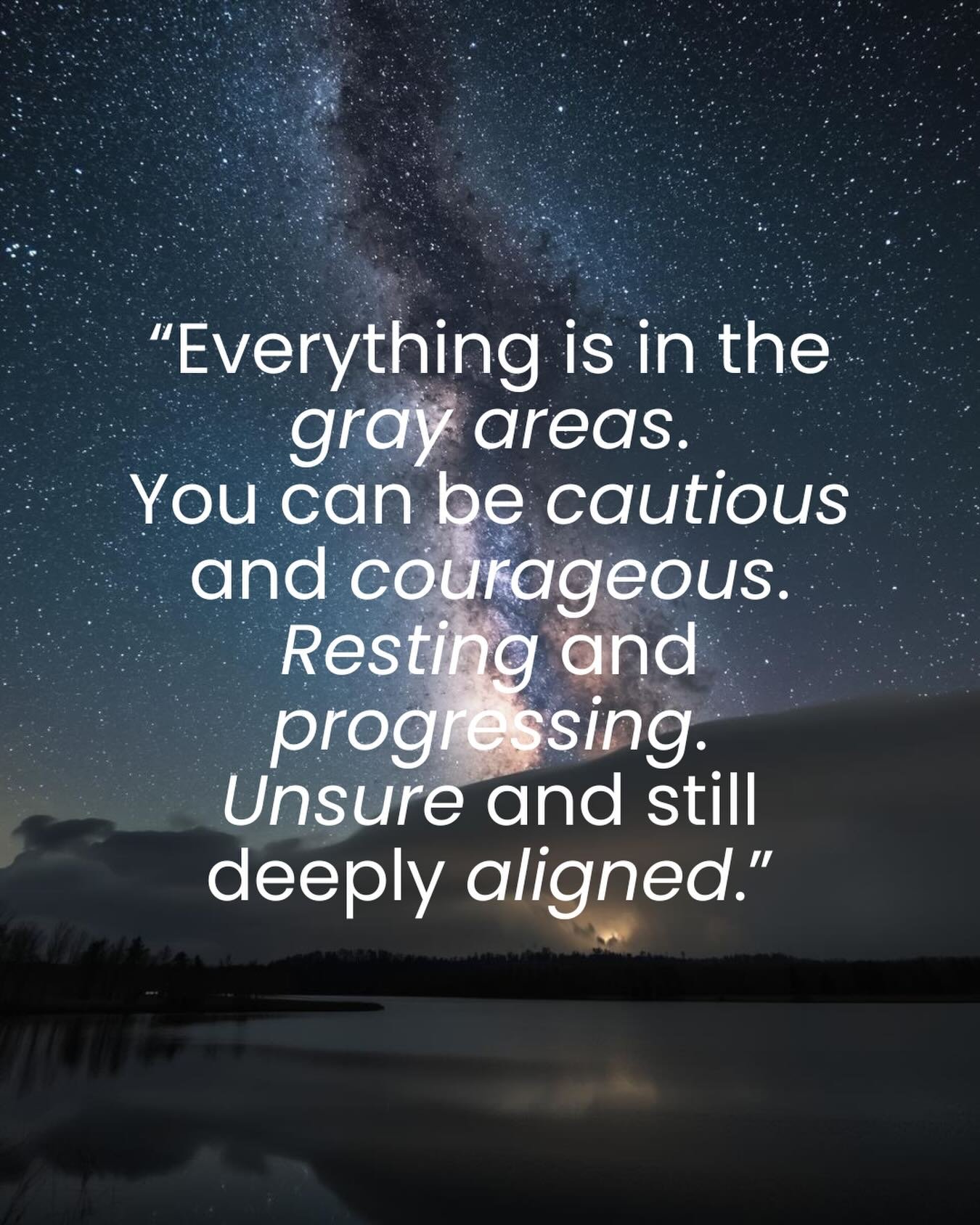 Lately, I&rsquo;ve been sitting with the truth that life isn&rsquo;t meant to make perfect sense all the time. 🌒
It doesn&rsquo;t move neatly from one clear answer to the next. It stretches, loops back, softens, and contradicts itself &mdash; and so