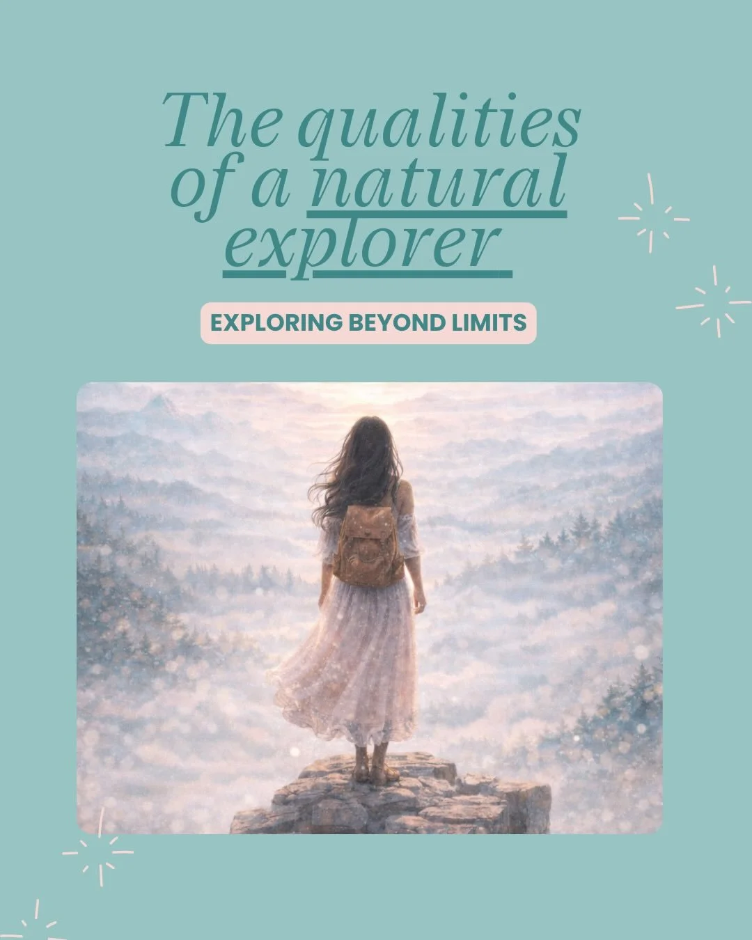 You don&rsquo;t become an explorer by going everywhere&mdash;you become one by paying attention to what truly calls you. 🧭✨

A natural explorer isn&rsquo;t driven by noise or urgency. They&rsquo;re guided by curiosity, intention, and a deep inner kn