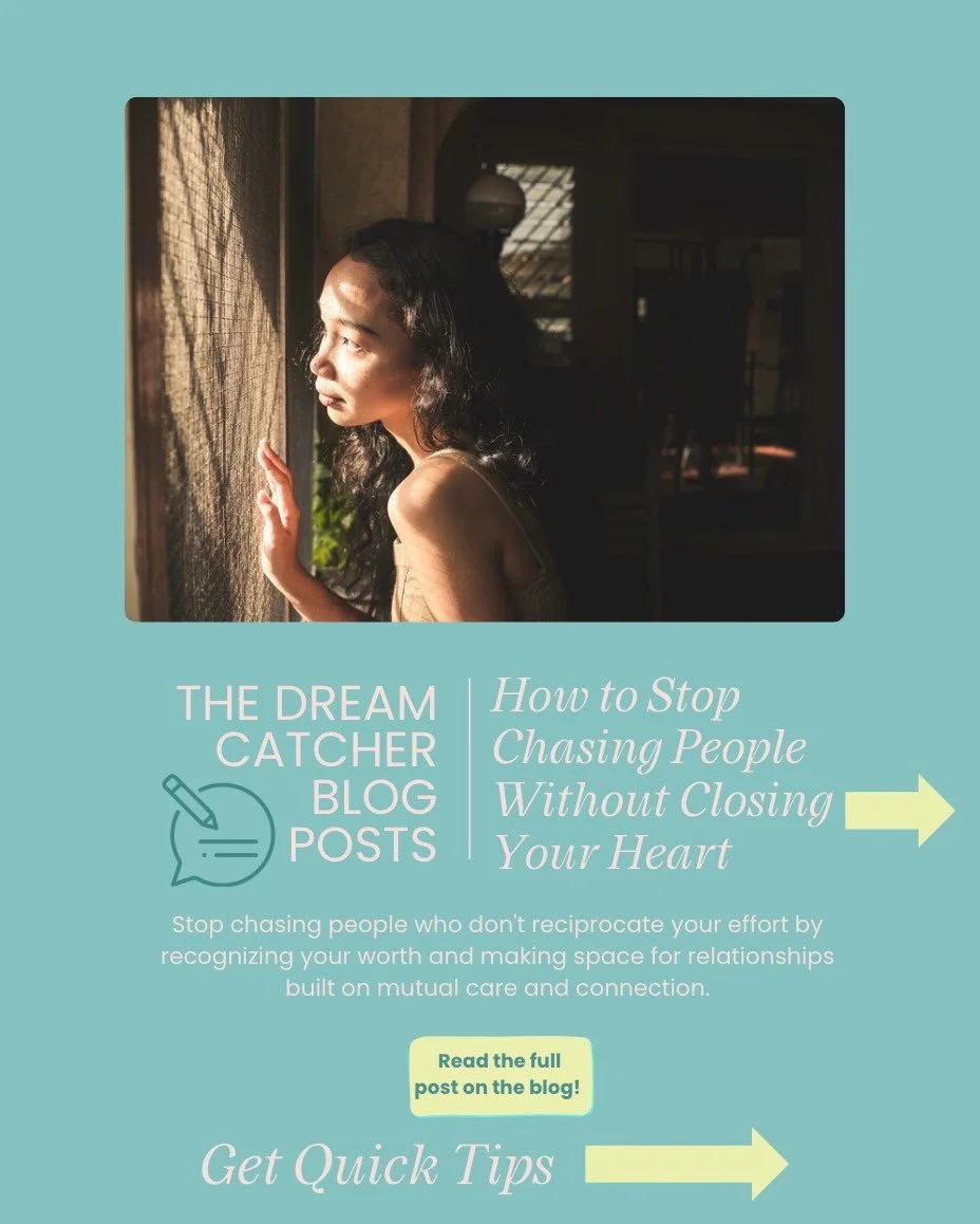 Have you ever felt like you&rsquo;re the one doing all the work to keep a relationship alive? ❤️&zwj;🩹

Healthy relationships aren&rsquo;t built on pursuit&mdash;they&rsquo;re built on mutual care, consistency, and reciprocity. 🤝

Learning to stop 