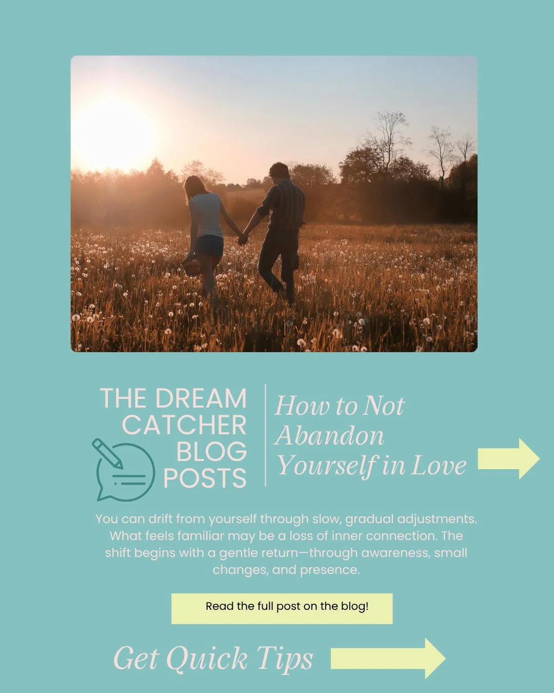 💛 Have you ever looked back on a relationship and realized how much of yourself you set aside to keep the connection?

Self-abandonment rarely happens all at once. It shows up in small moments&mdash;staying quiet when something matters, dismissing y