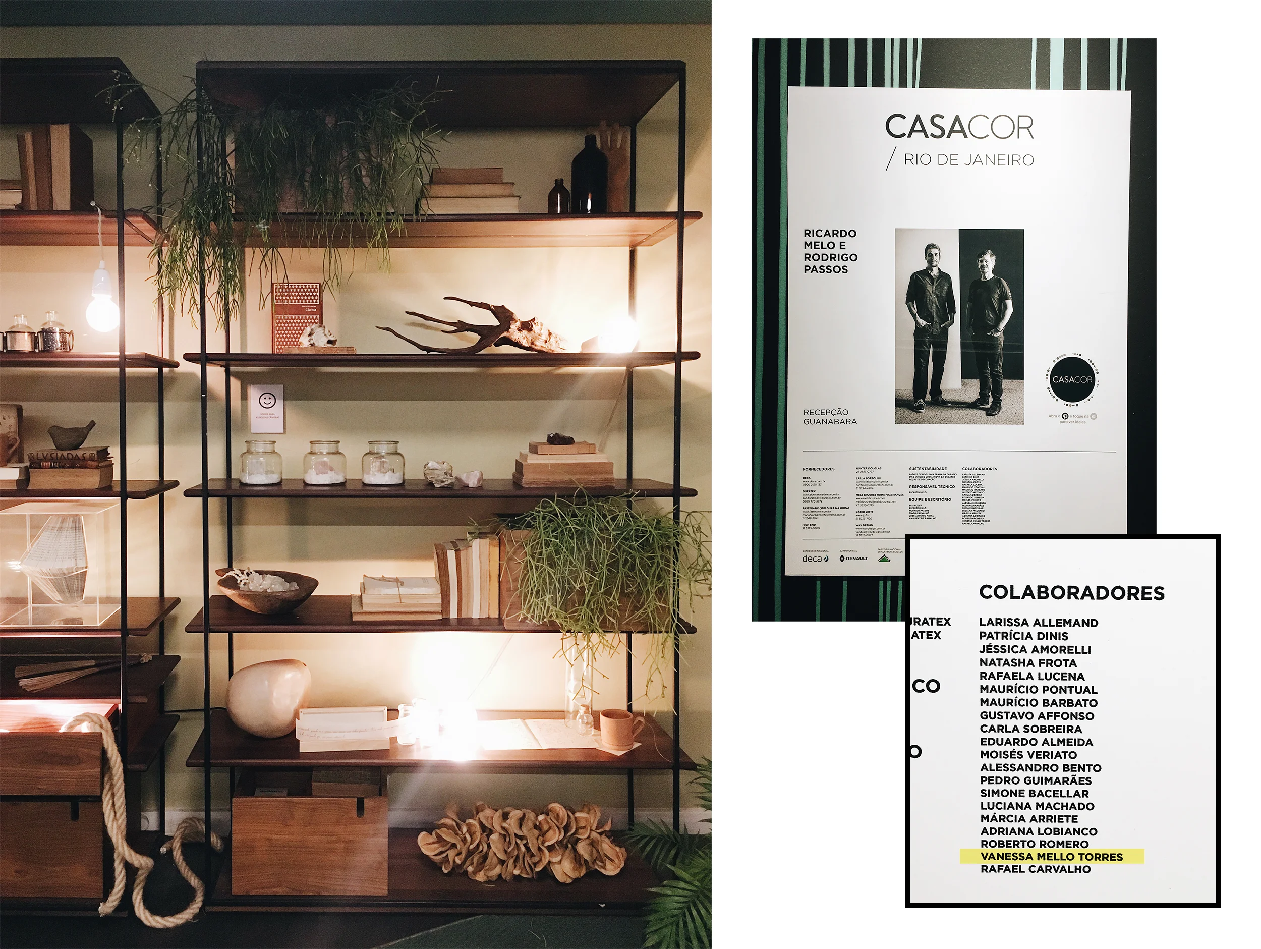 Montagem do stand de Ricardo Melo e Rodrigo Passos Arquitetura no Casa Cor Rio 2018 (Brasil).