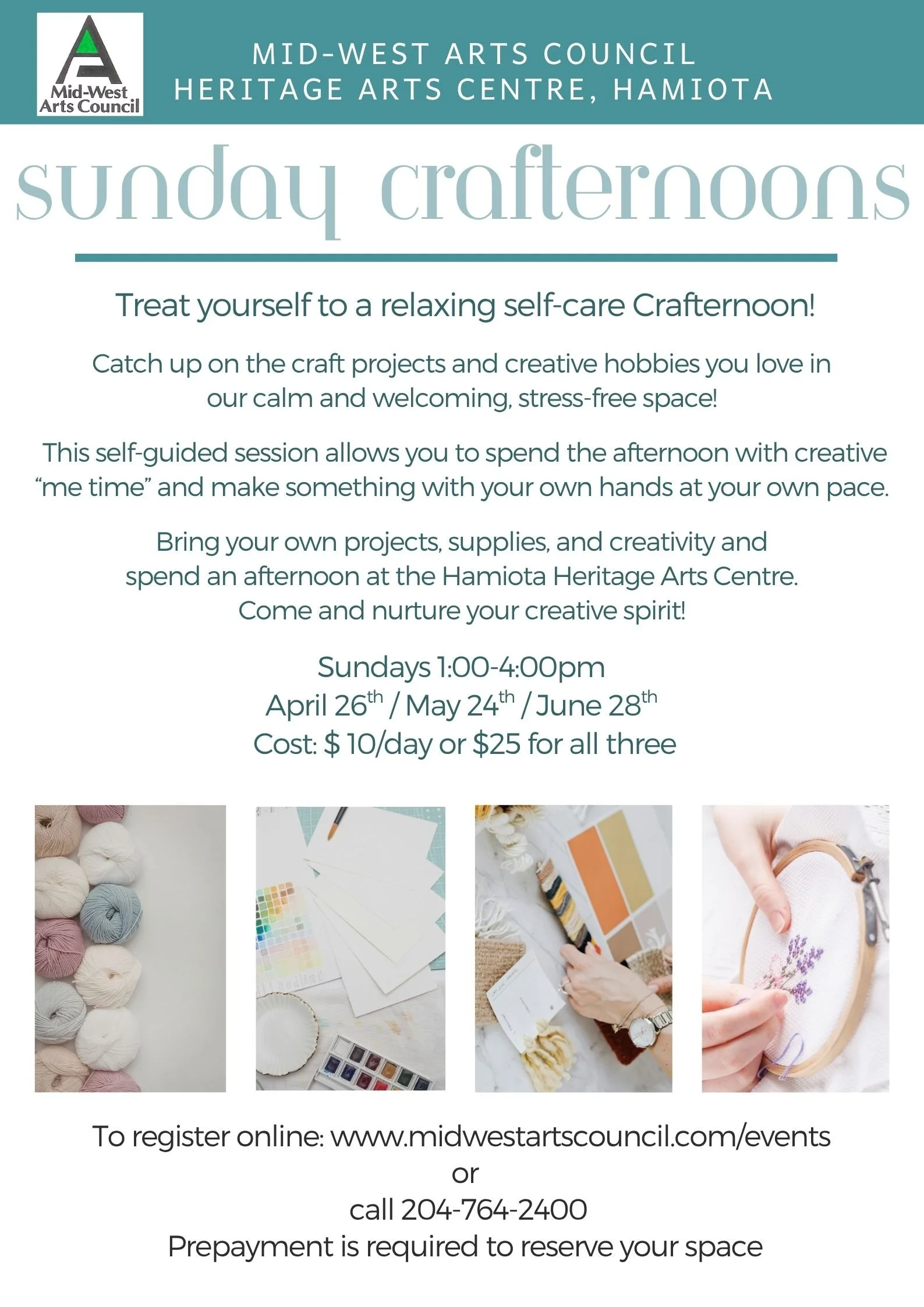 Crafternoon -Spring Series 2026