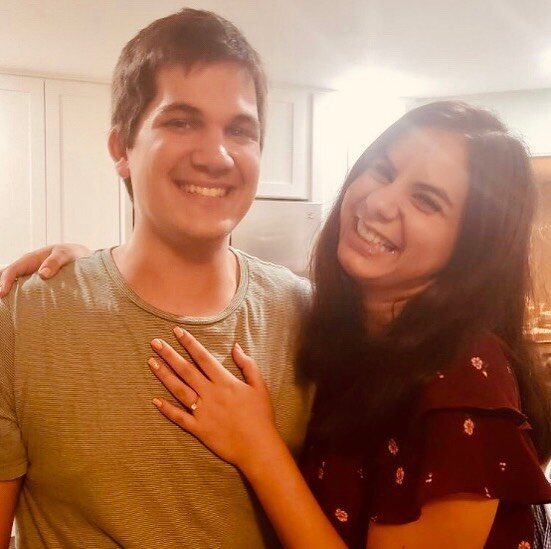 Our beautiful Miss Madeline with her fianc&eacute;!!!! Congratulations! #love #engaged #happy #dancefamily #goodhumans @dancepadstudios