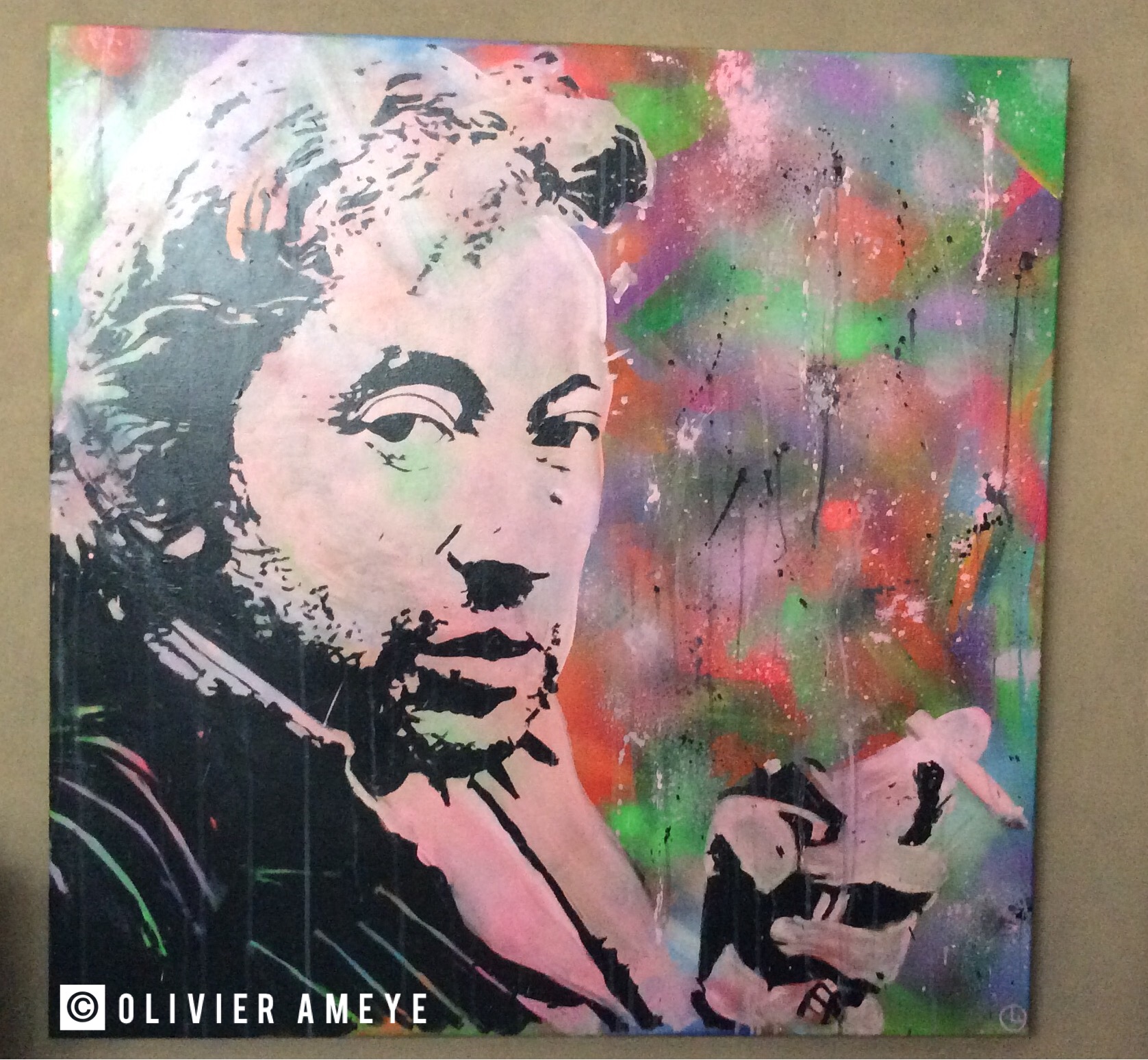 Serge Gainsbourg 100 x 100 cm