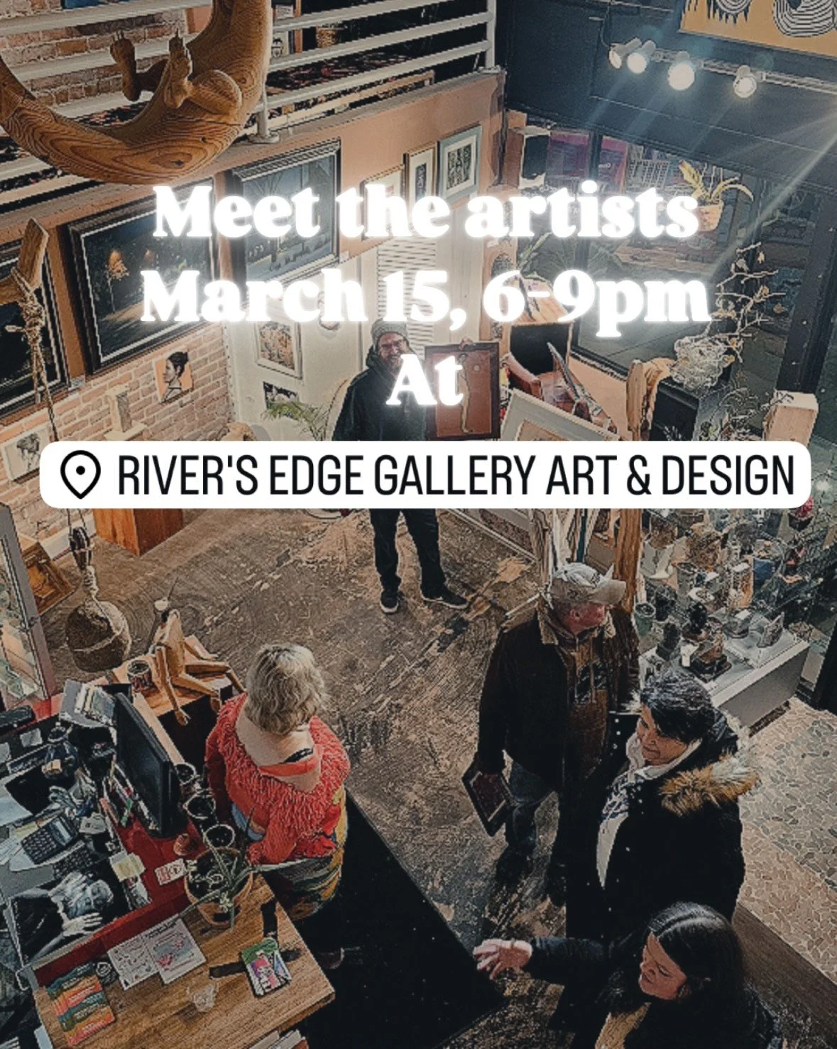 You're Invited! Join us for a special evening at River's Edge Gallery in Downtown Wyandotte to meet the talented artists !