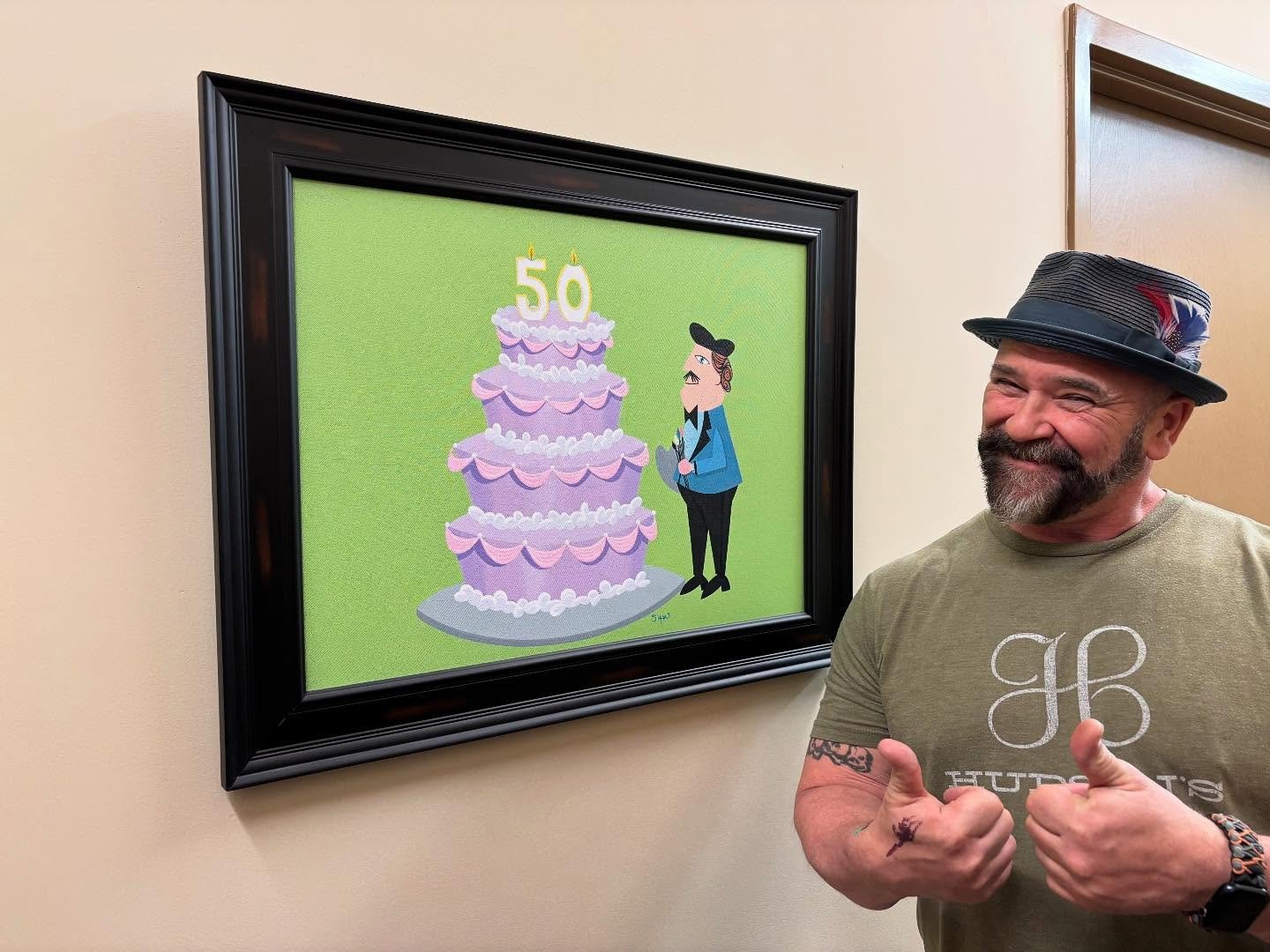 Did you know that SLAW was the official artist for the 50th @wyandottestreetartfair?
You can see his latest works lag his exhibition “Lost N’ Found “ on our 2nd floor gallery .
Join us this evening for a special cocktail hour with