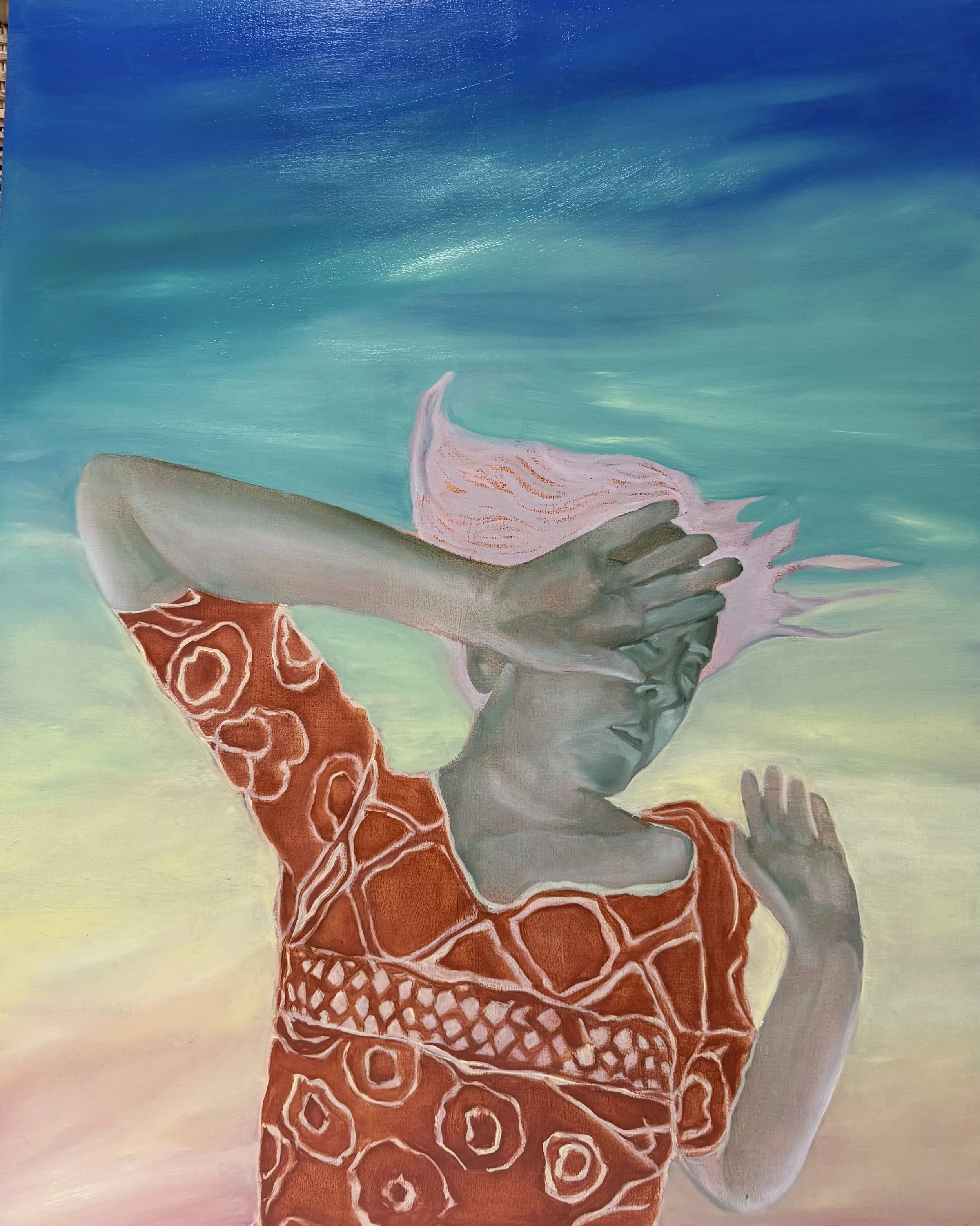 Balancing The Feminine, Martine MacDonald Live painting
