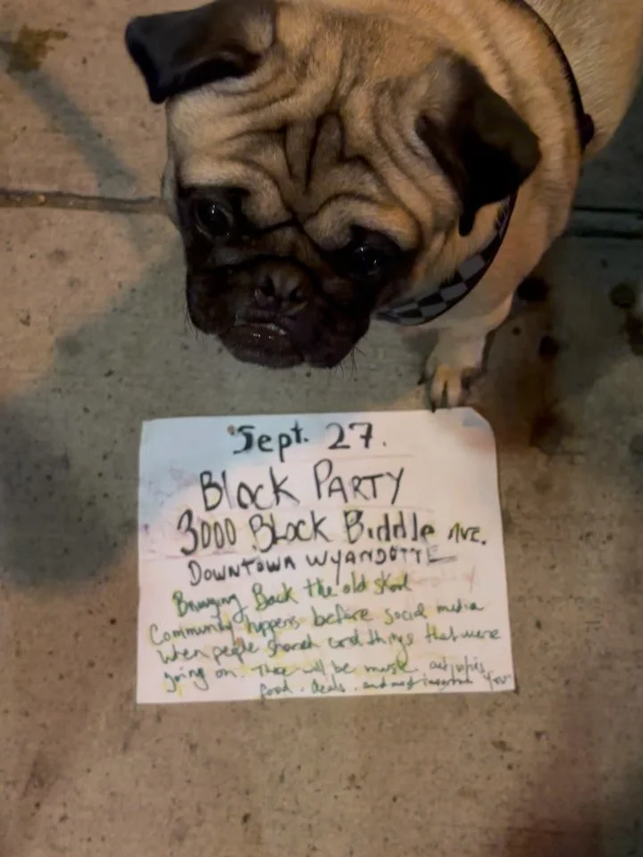 Block party this Saturday September 27th. @lunchwyandotte @jamesolivercoffee @markbelicoso @willowtreewyandotte @artattheedge