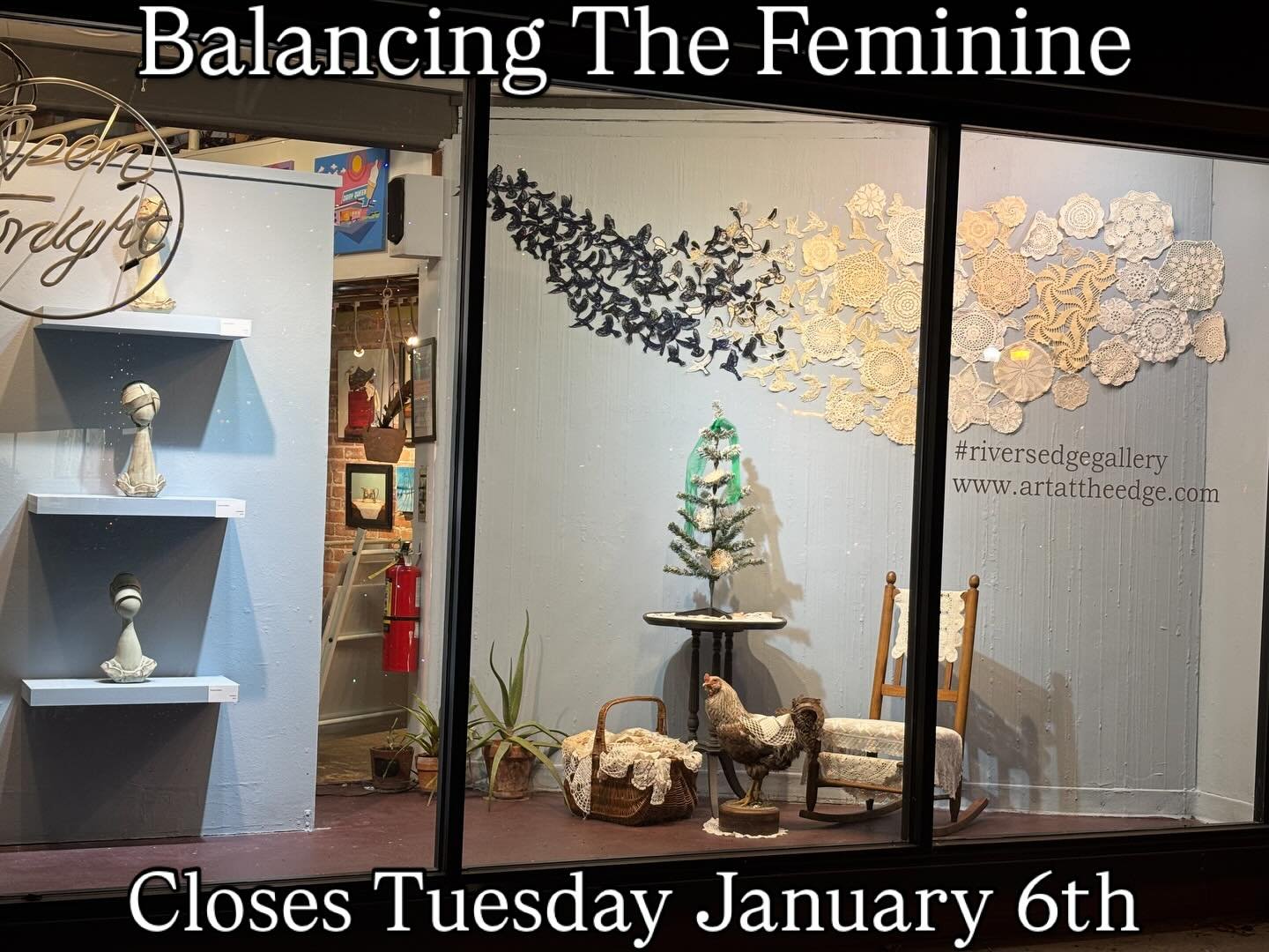 There is still time to view this incredible show by Martine MacDonald &amp; Corey Scillian.

&ldquo;Balancing The Feminine &ldquo; is on display until Tuesday January 6th

If you are out of state or unable to make the trip to view this one of a kind 