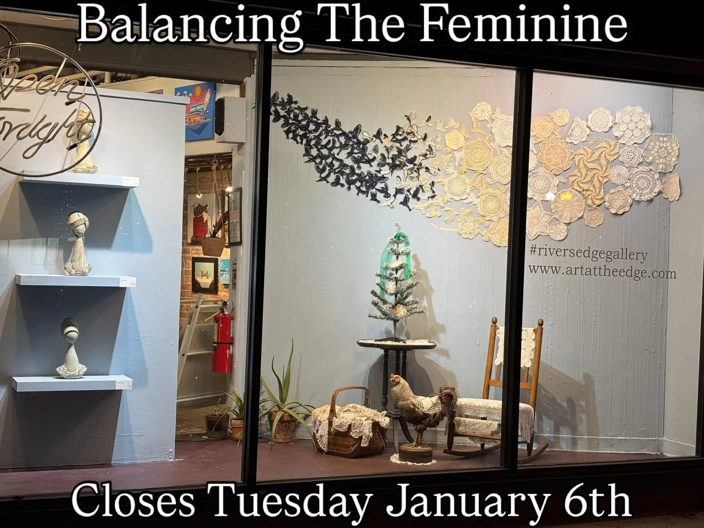 There is still time to view this incredible show by Martine MacDonald &amp; Corey Scillian.

&ldquo;Balancing The Feminine &ldquo; is on display until Tuesday January 6th

If you are out of state or unable to make the trip to view this one of a kind 