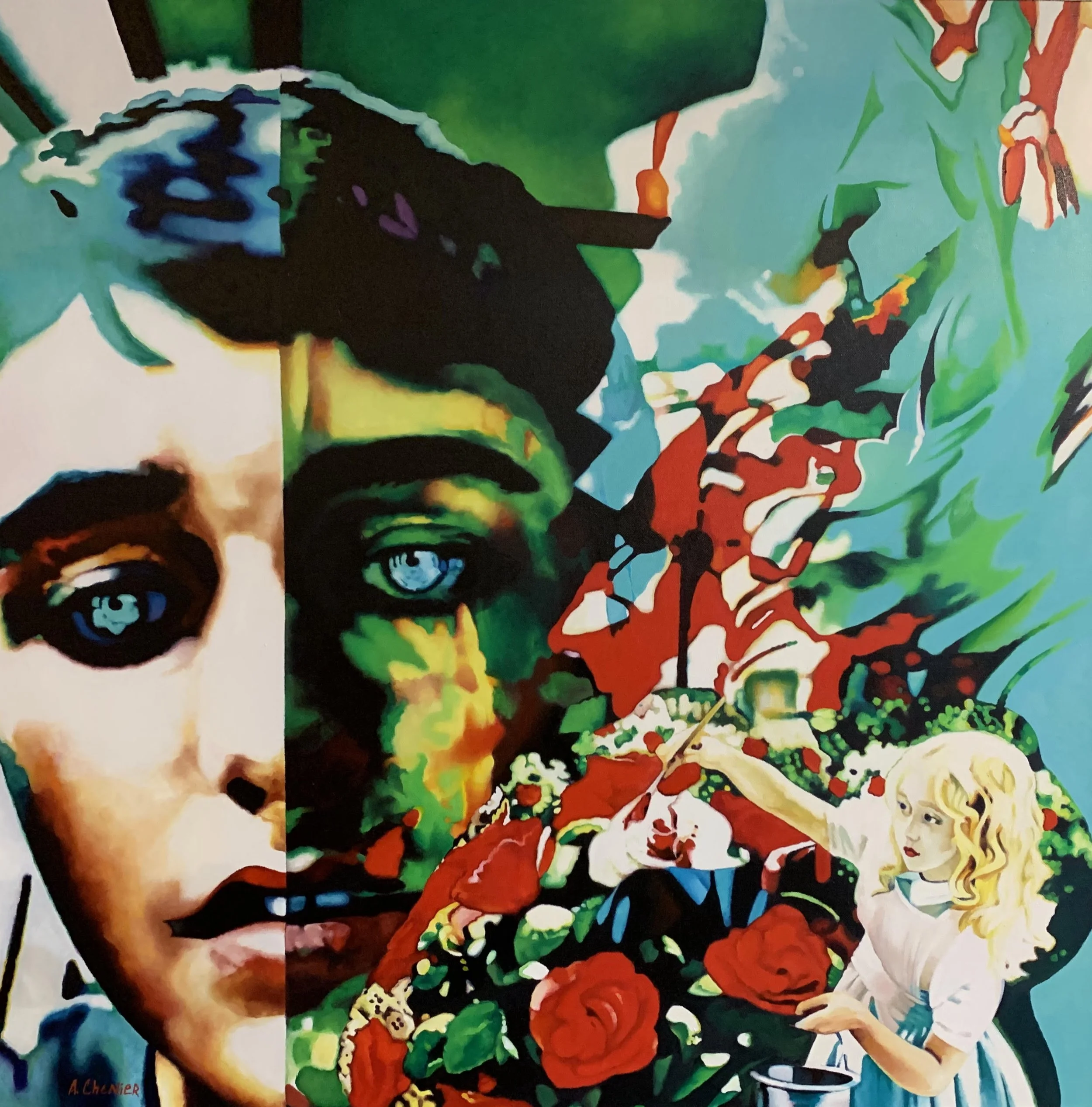 The closing reception of  the group exhibition WE THE FLOWERS 
