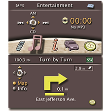 JEEP SAFETY ERGONOMICS Interactive GUI for center console. 