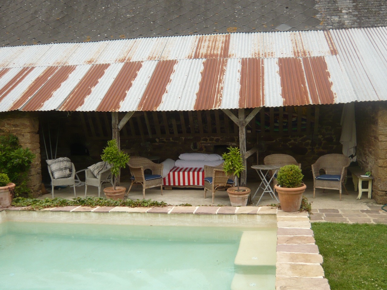 Pool at Chateau de La Rongere