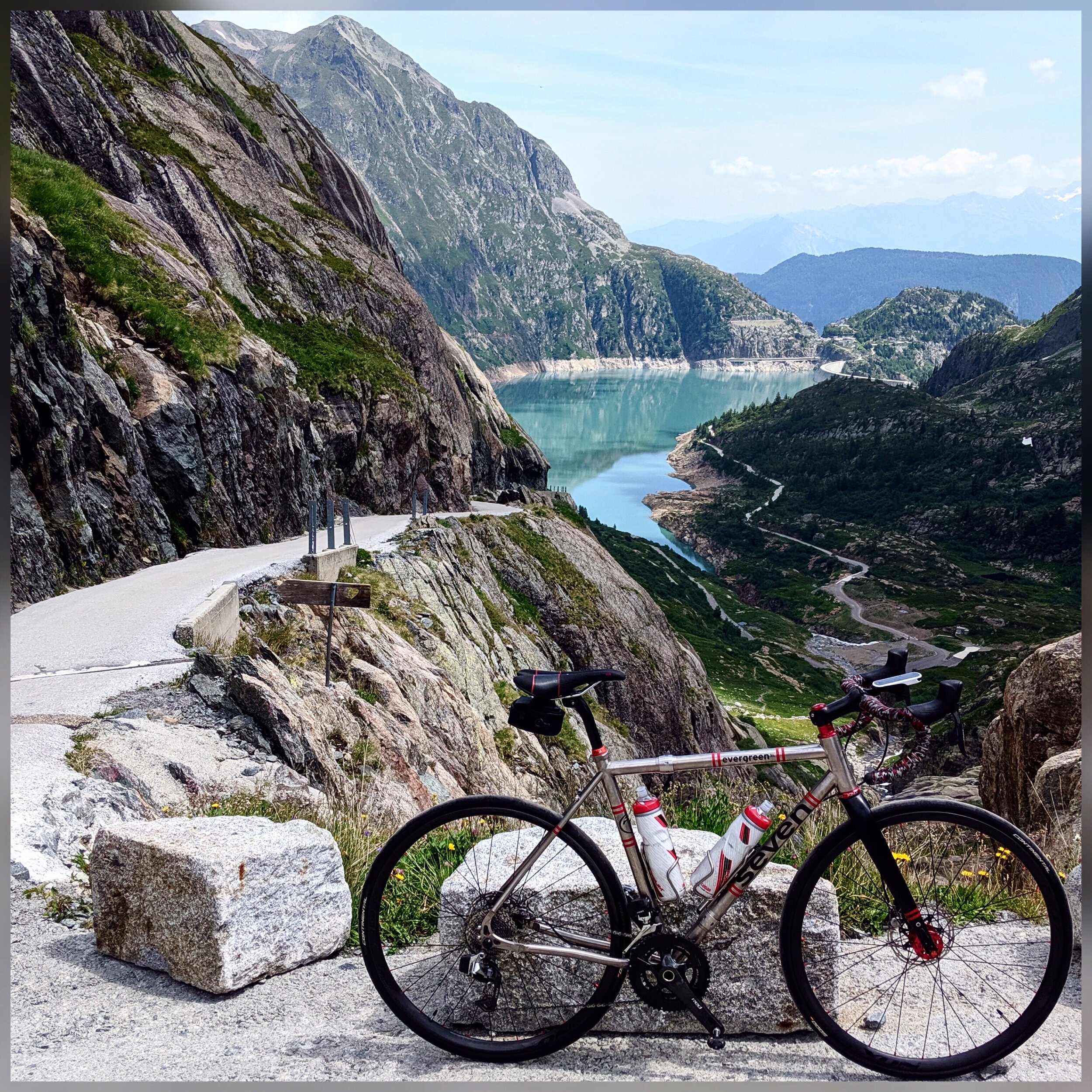  Motivation brought to you by Richard B and his S&amp;S coupled Seven Evergreen at the top of Emosson Dam in the Chamonix/Mont Blanc area in France. Have awesome bike, will travel! It is amazing to have your funnest bike with you on your best travels