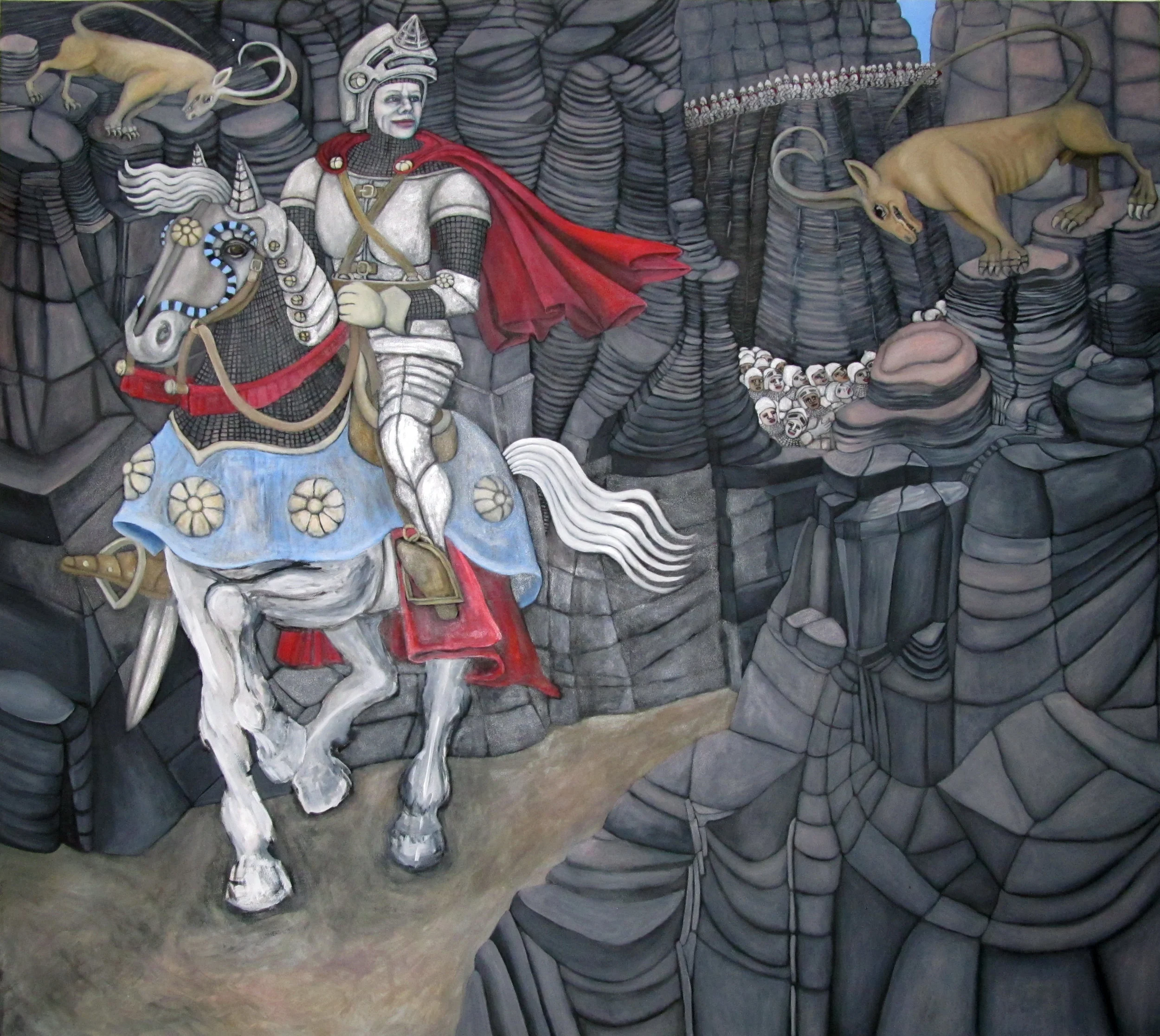 Rounseville Pass (puerto de montaña), 152.40 cm x 182.88 cm, óleo sobre tela.