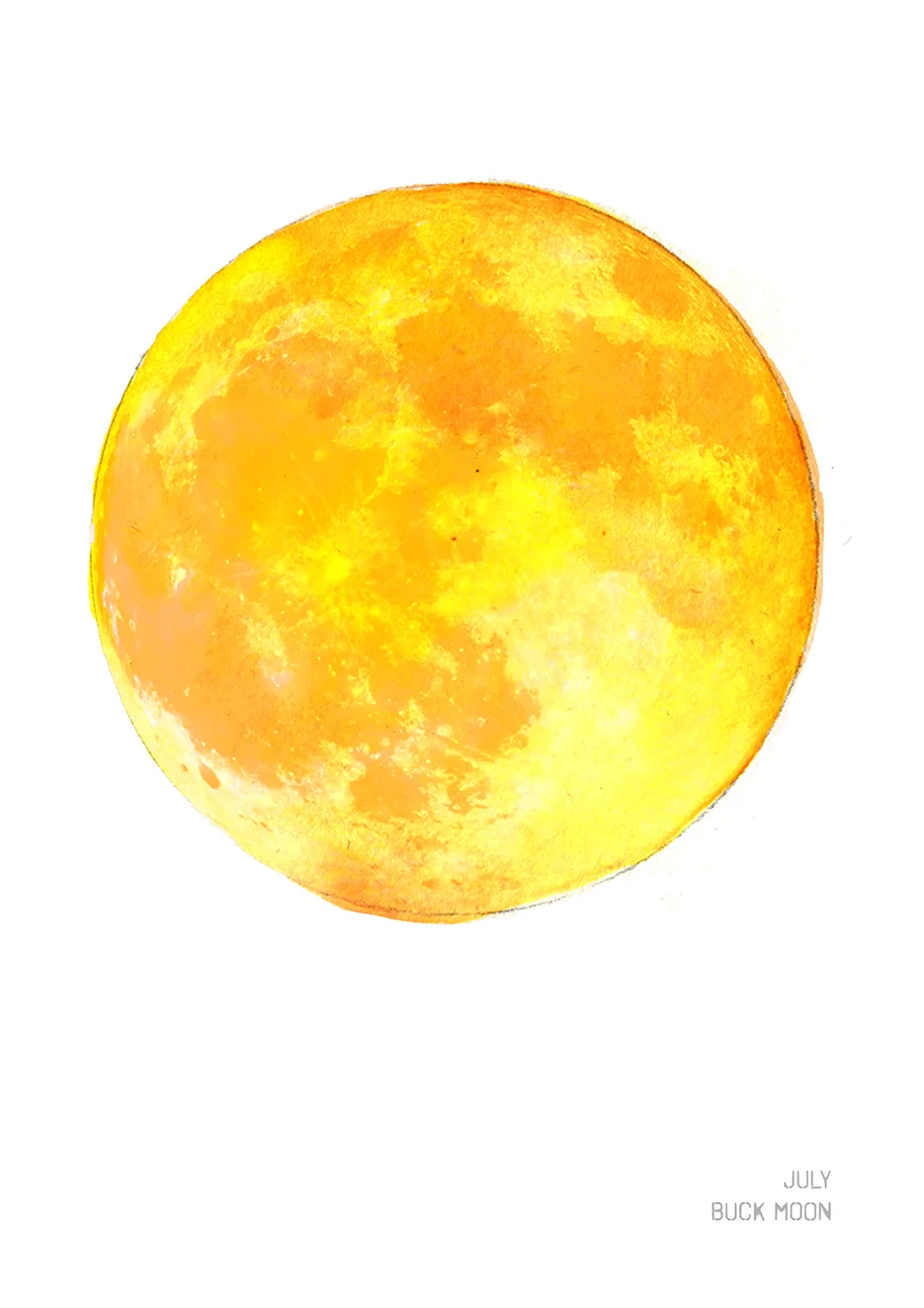 July Buck Moon Art Print Drawn Together Art Collective Shop.jpg