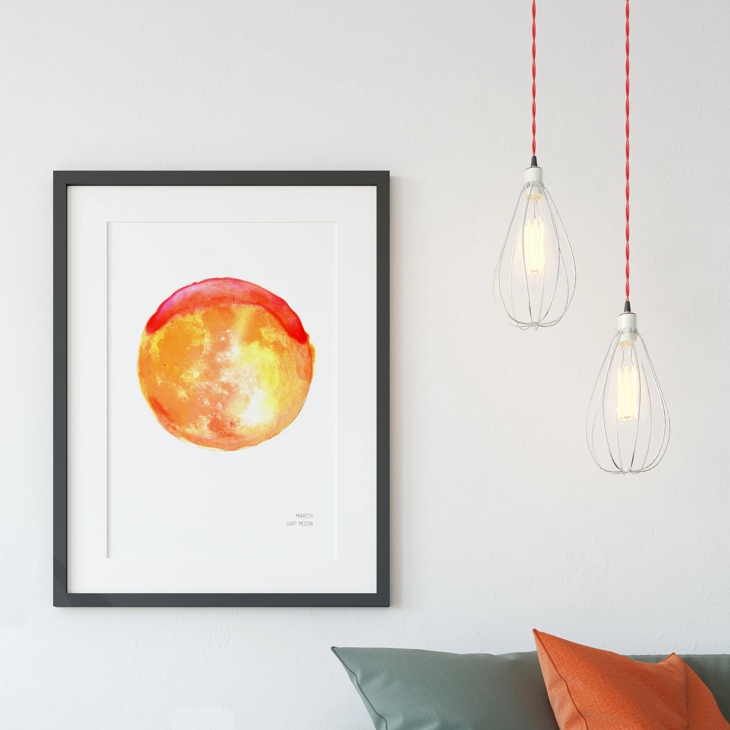 March Sap worm Moon Art Print poster Drawn Together art Collective.jpg